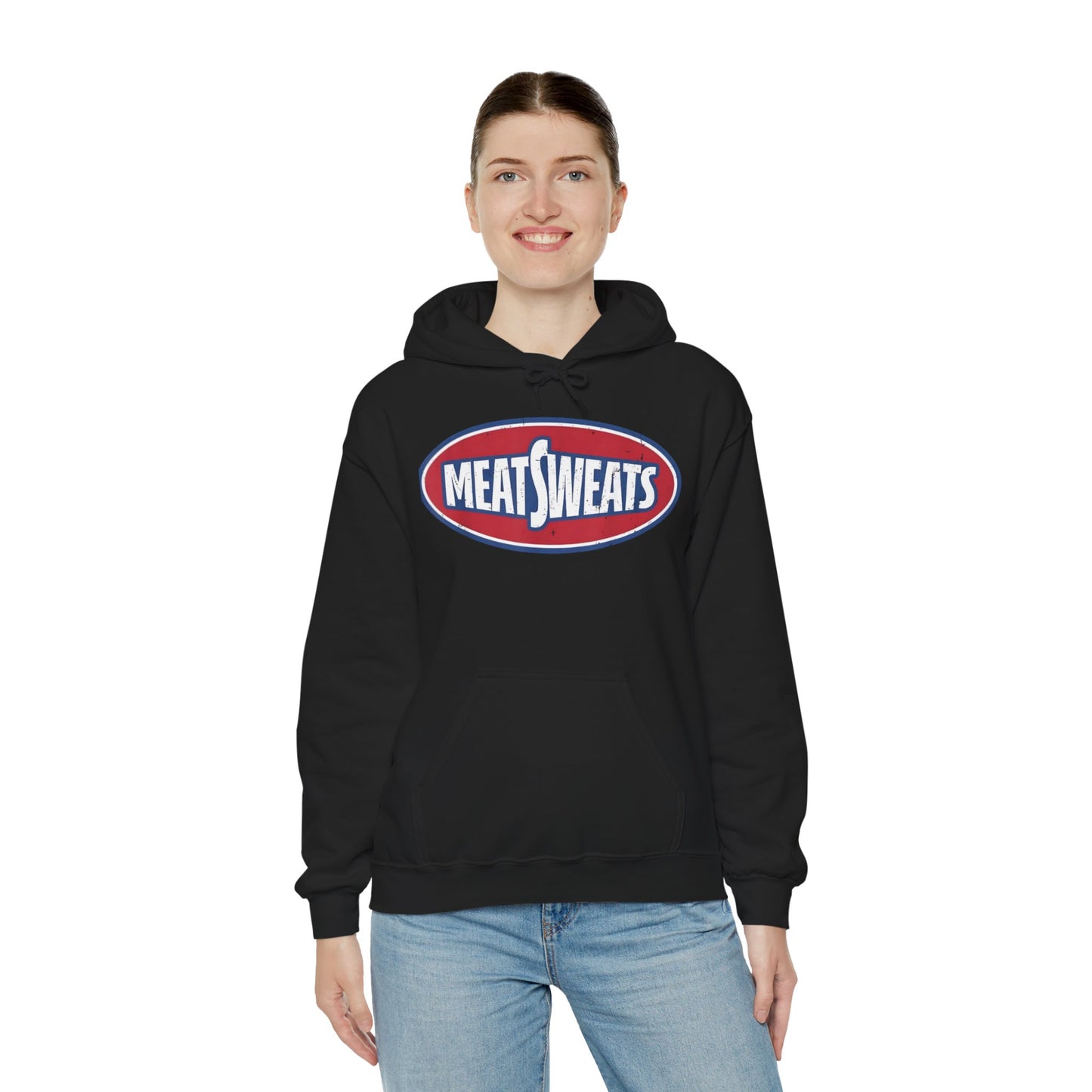Meat Sweats Hoodie | Funny Unisex Sweatshirt, Cozy Casual Wear, Unique Gift for Foodies, Perfect for BBQs and Gifting