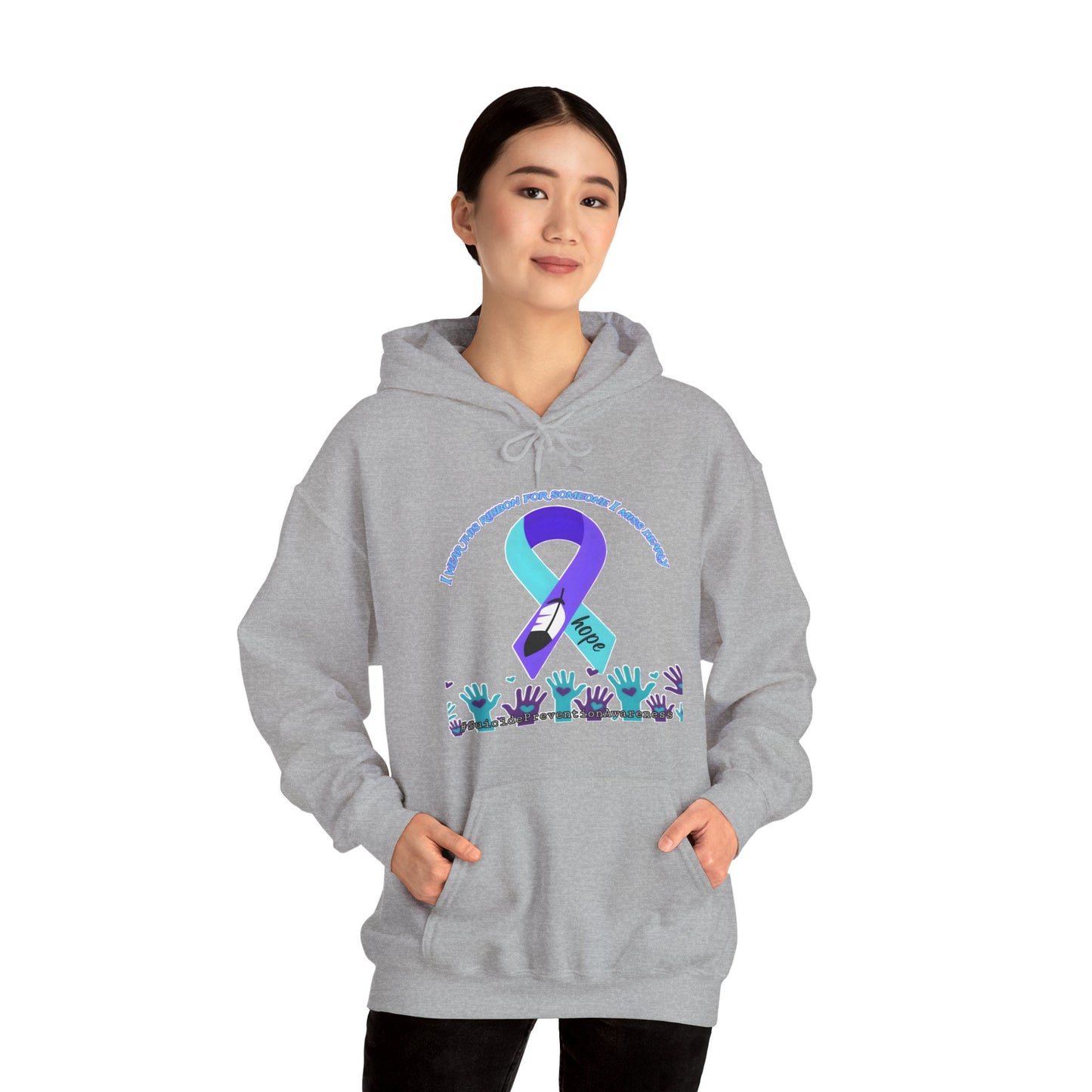 Suicide Prevention Awareness Hoodie, Unisex Support Sweatshirt, Motivational Gift for Activists, Mental Health Awareness, Comfort Wear for Causes