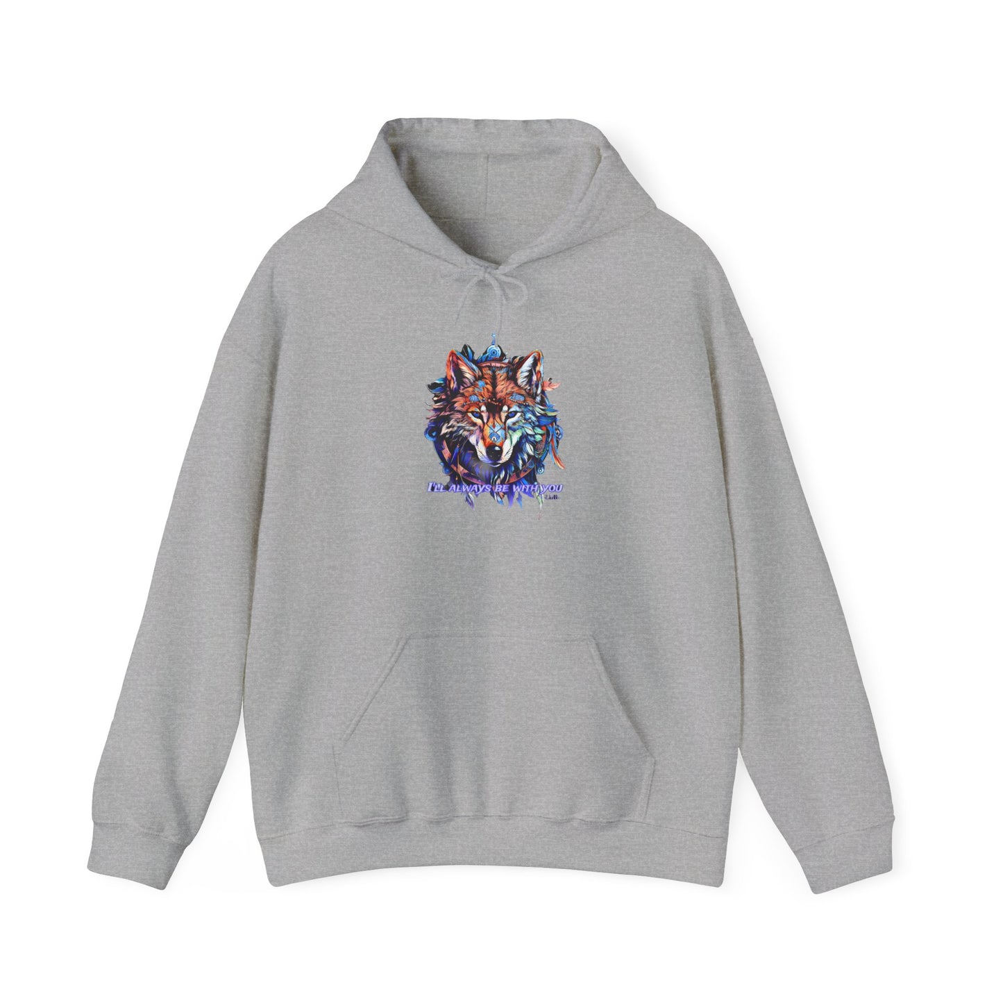 The blue eyed wolf Hooded Sweatshirt