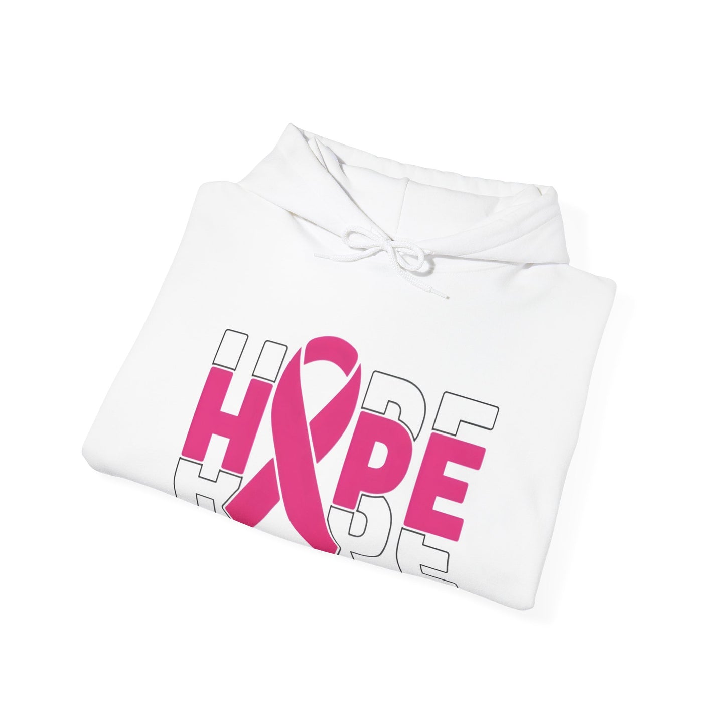 Hope Awareness Hoodie, Breast Cancer Support Sweatshirt, Inspirational Gift, Cozy Pullover, Unisex Hoodie, Everyday Wear