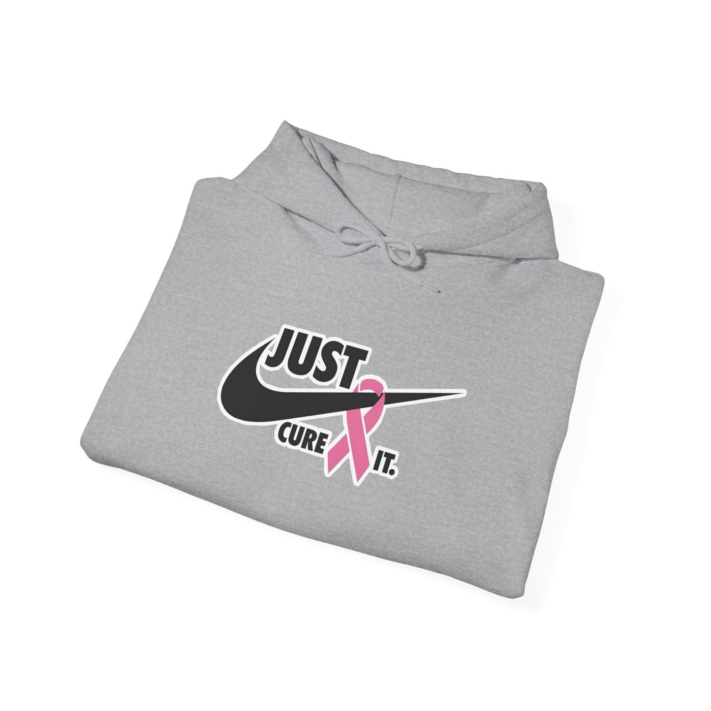 Just Cure It Unisex Hoodie - Support Breast Cancer Awareness