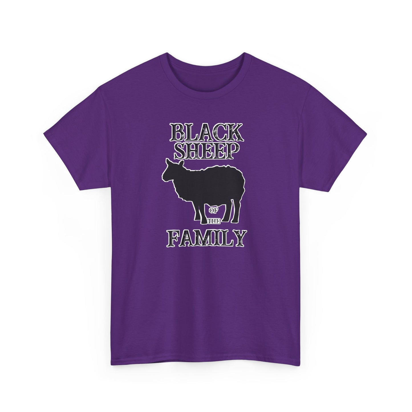 Black Sheep Of The Family Unisex Heavy Cotton Tee | Funny Family Shirt, Gift for Family Reunions, Casual Wear, Unique Gift
