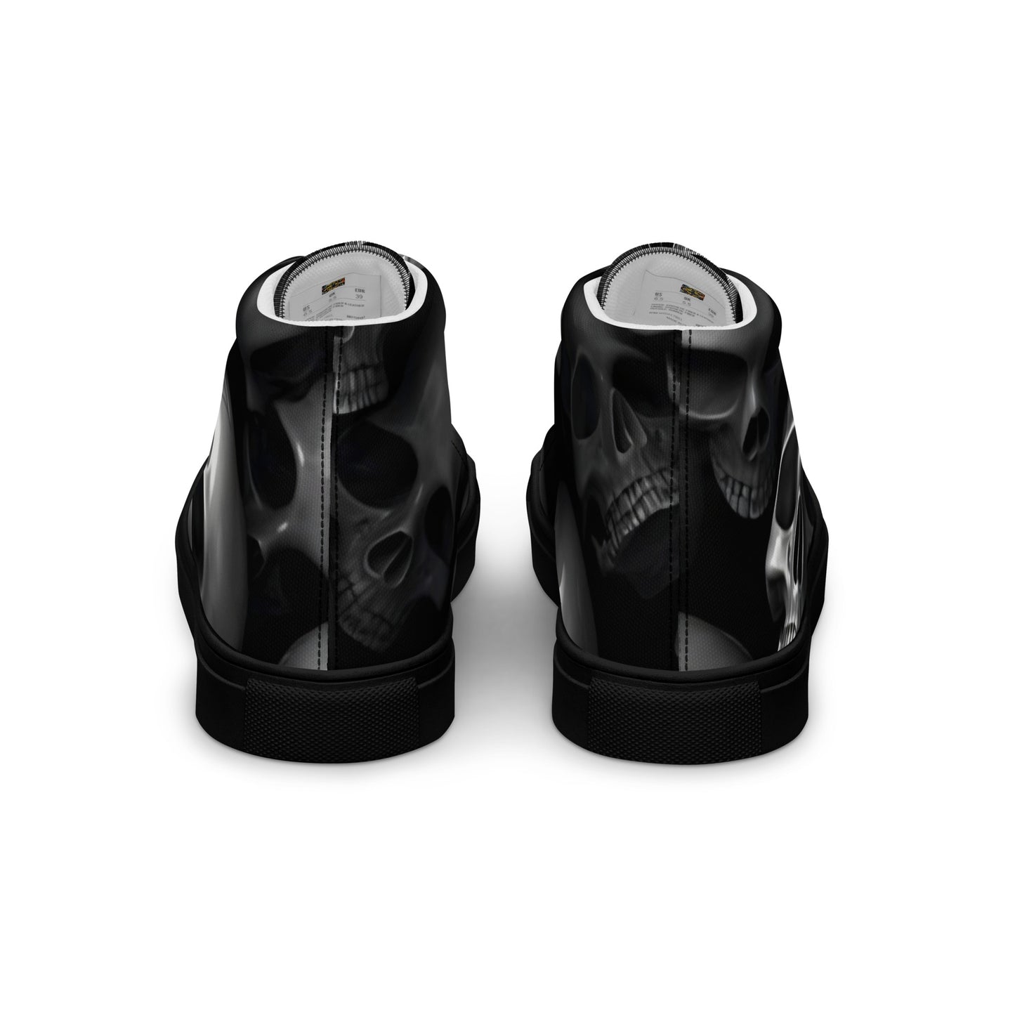 Men’s Skull high top canvas shoes