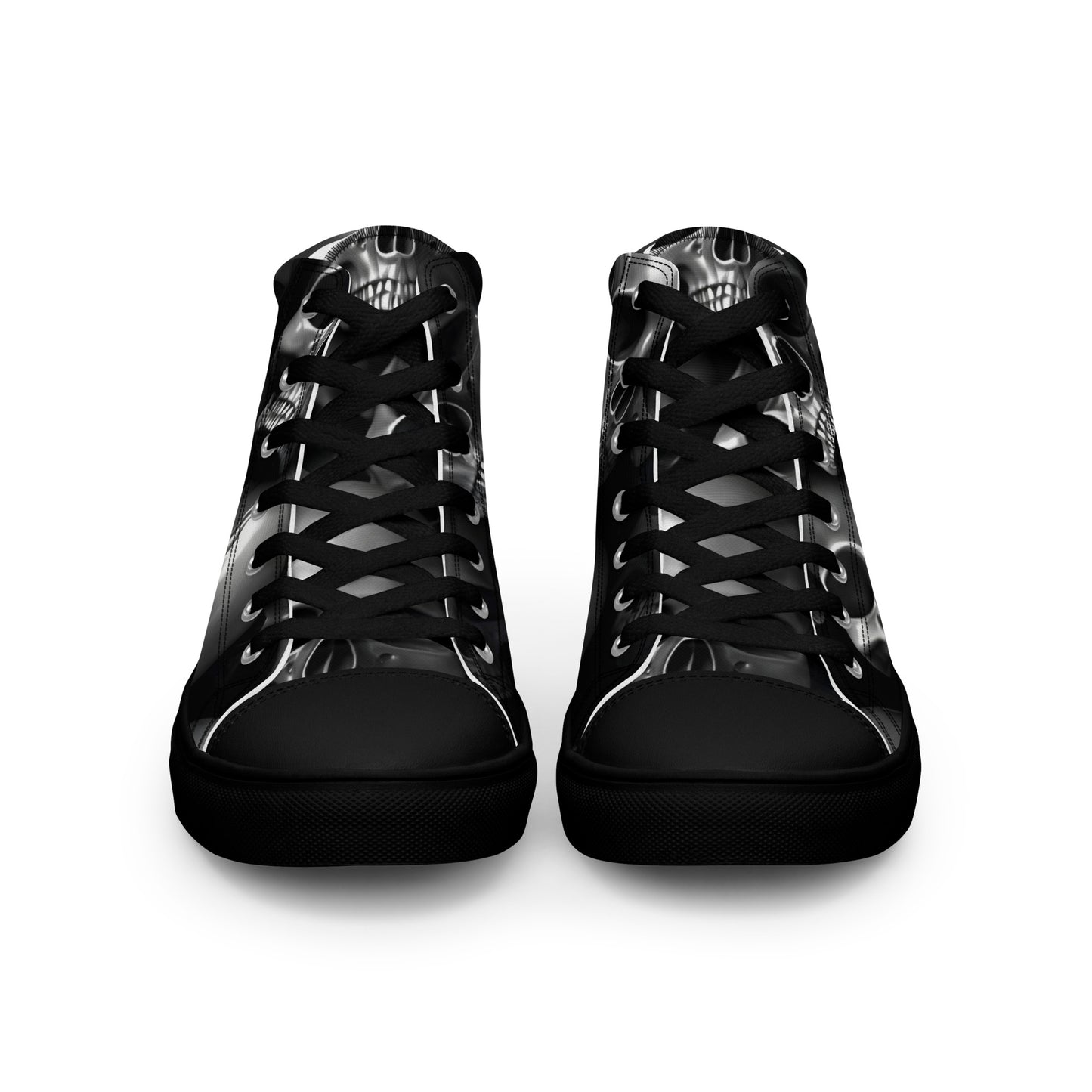 Men’s Skull high top canvas shoes
