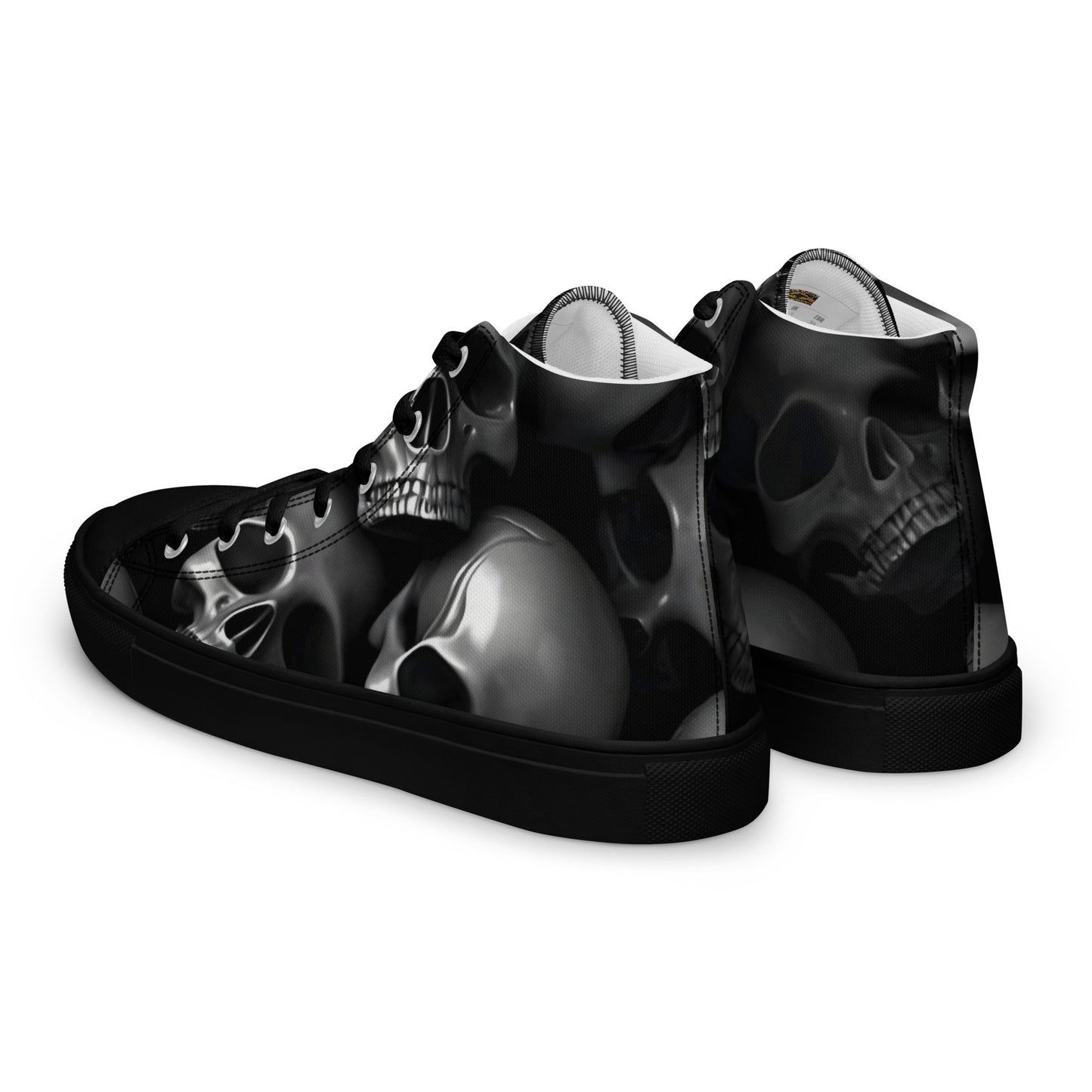Men’s Skull high top canvas shoes