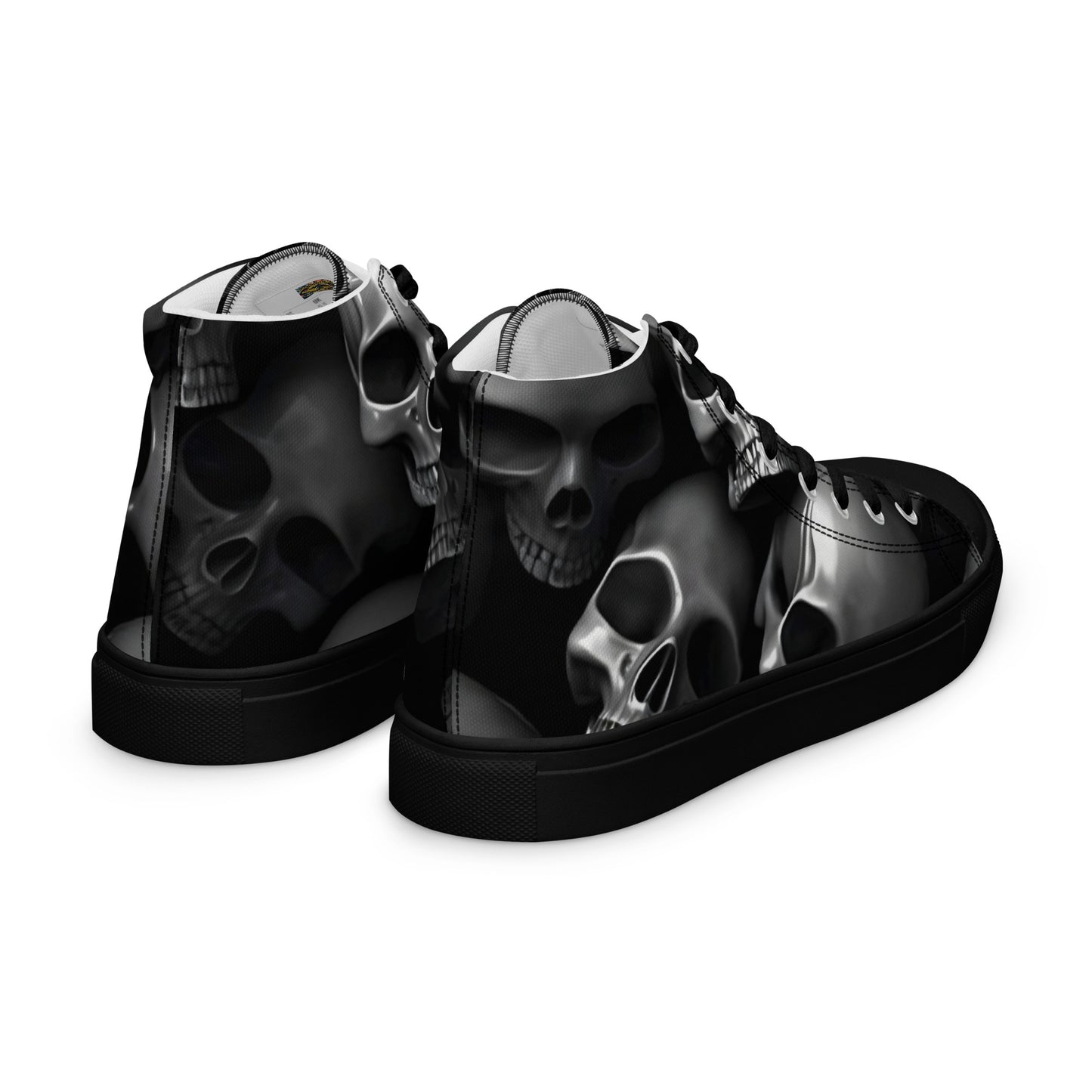 Men’s Skull high top canvas shoes