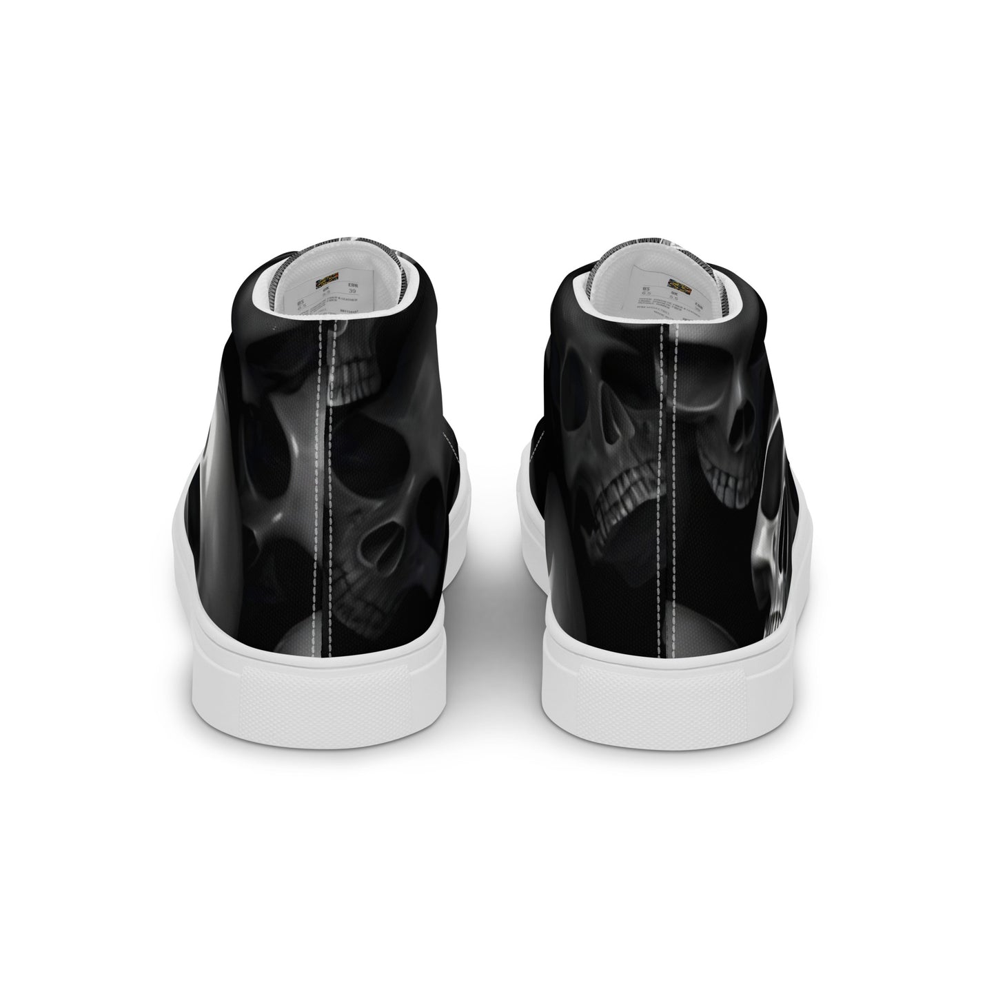Men’s Skull high top canvas shoes