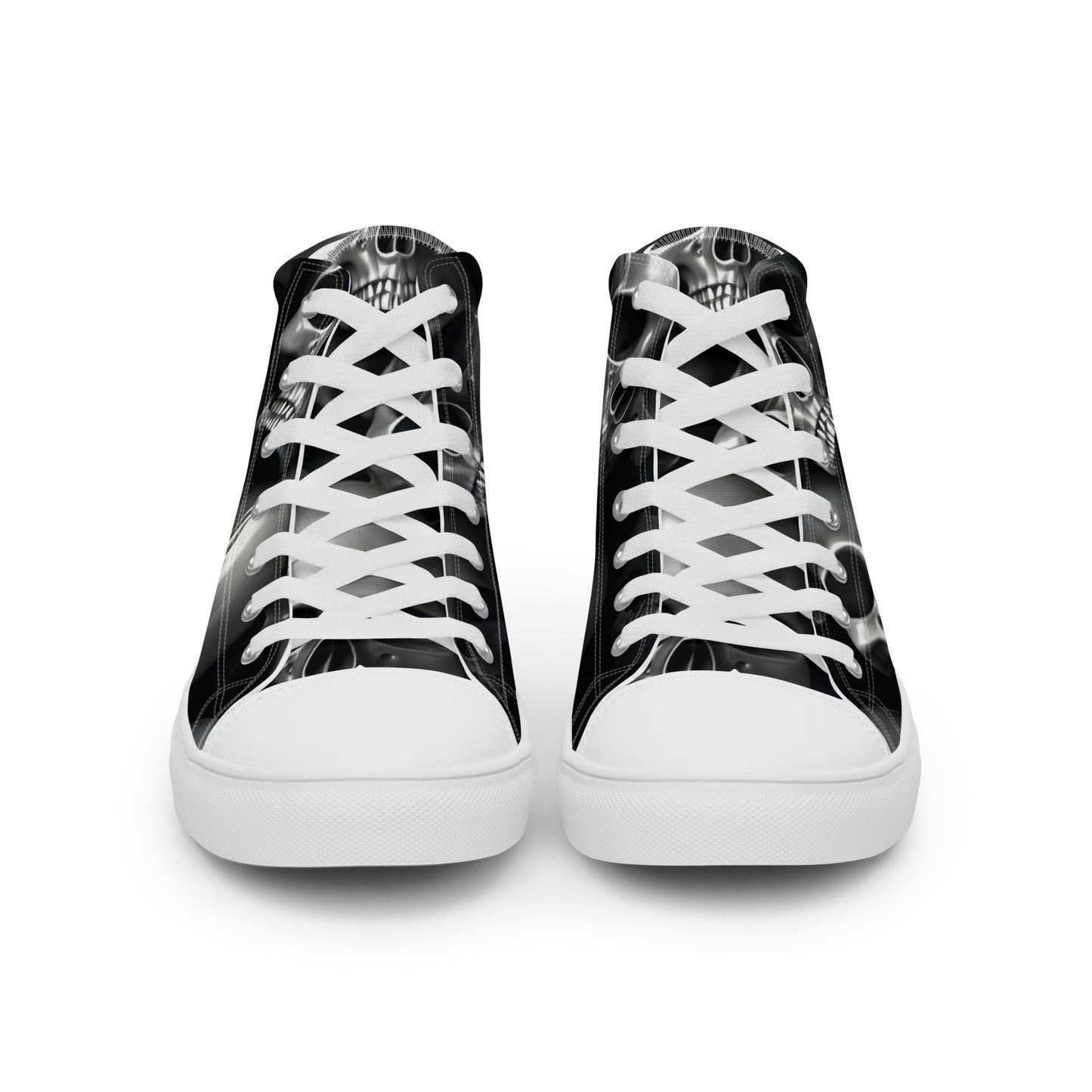 Men’s Skull high top canvas shoes