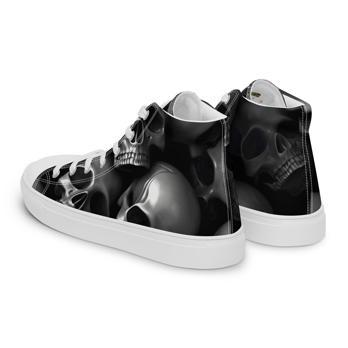 Men’s Skull high top canvas shoes