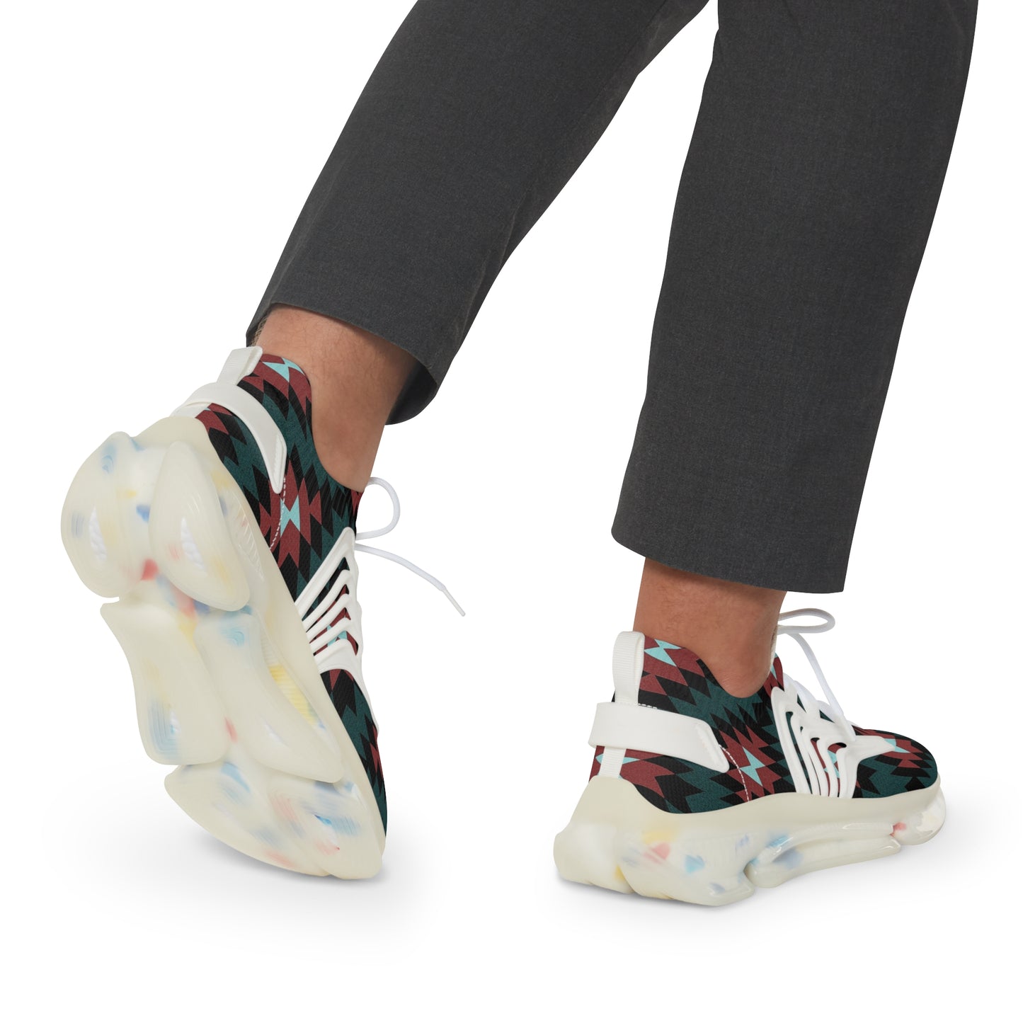 Men's Indigenous print Mesh Sneakers