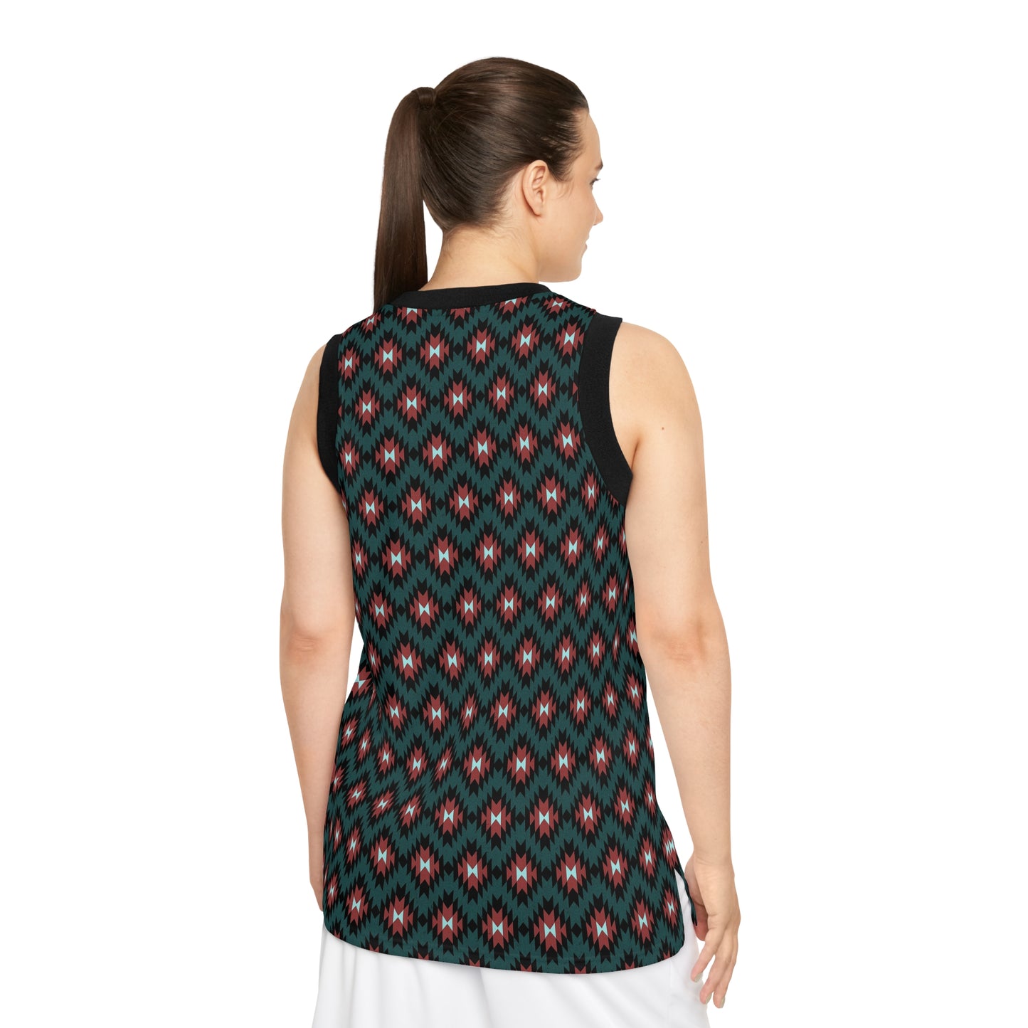 Unisex Indigenous print Basketball Jersey