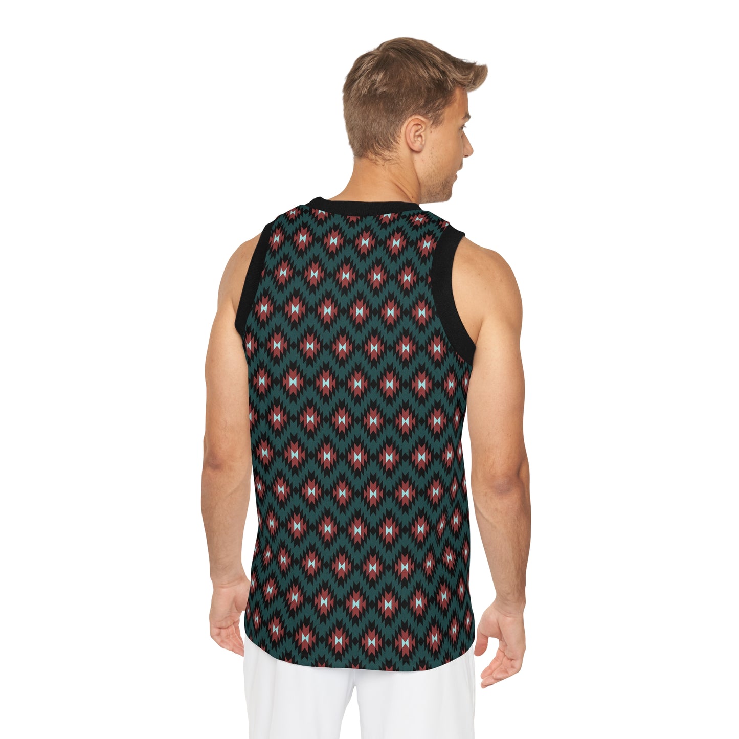 Unisex Indigenous print Basketball Jersey