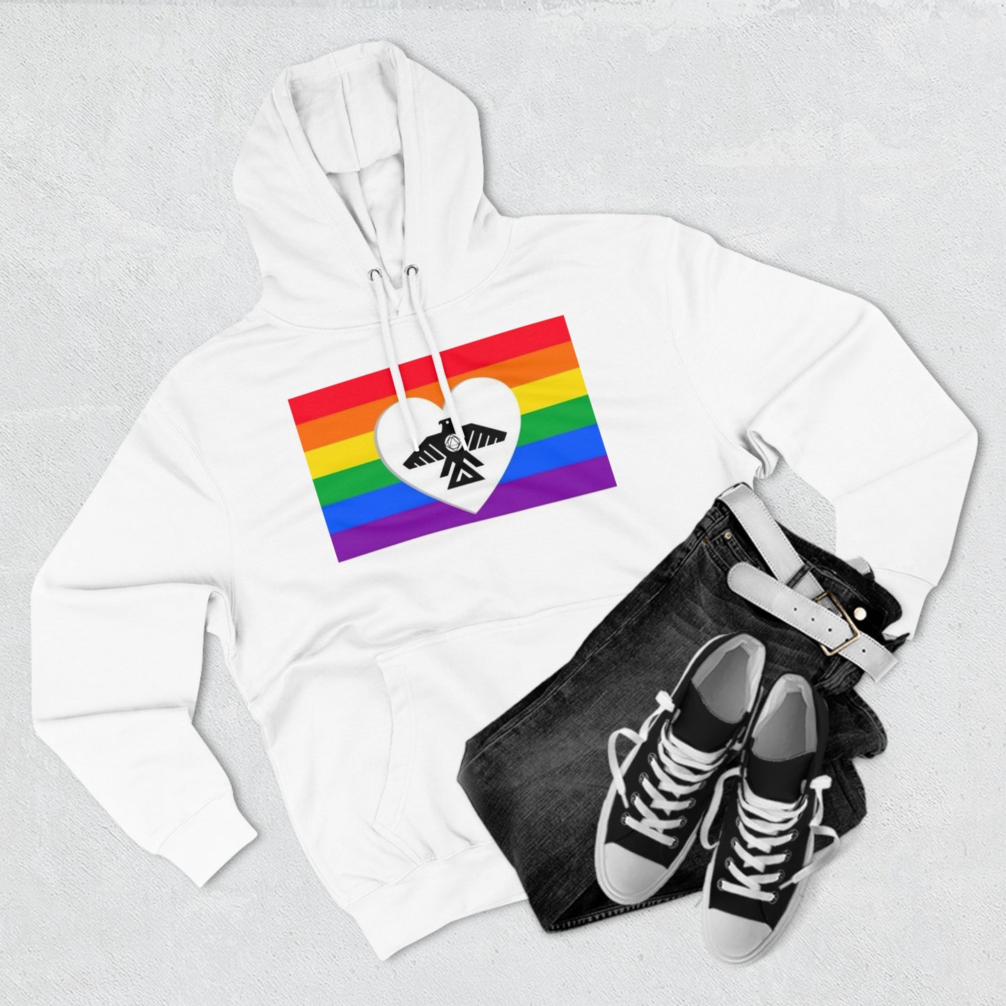 (Pride Recovery Thunderbird) Unisex Premium Pullover Hoodie