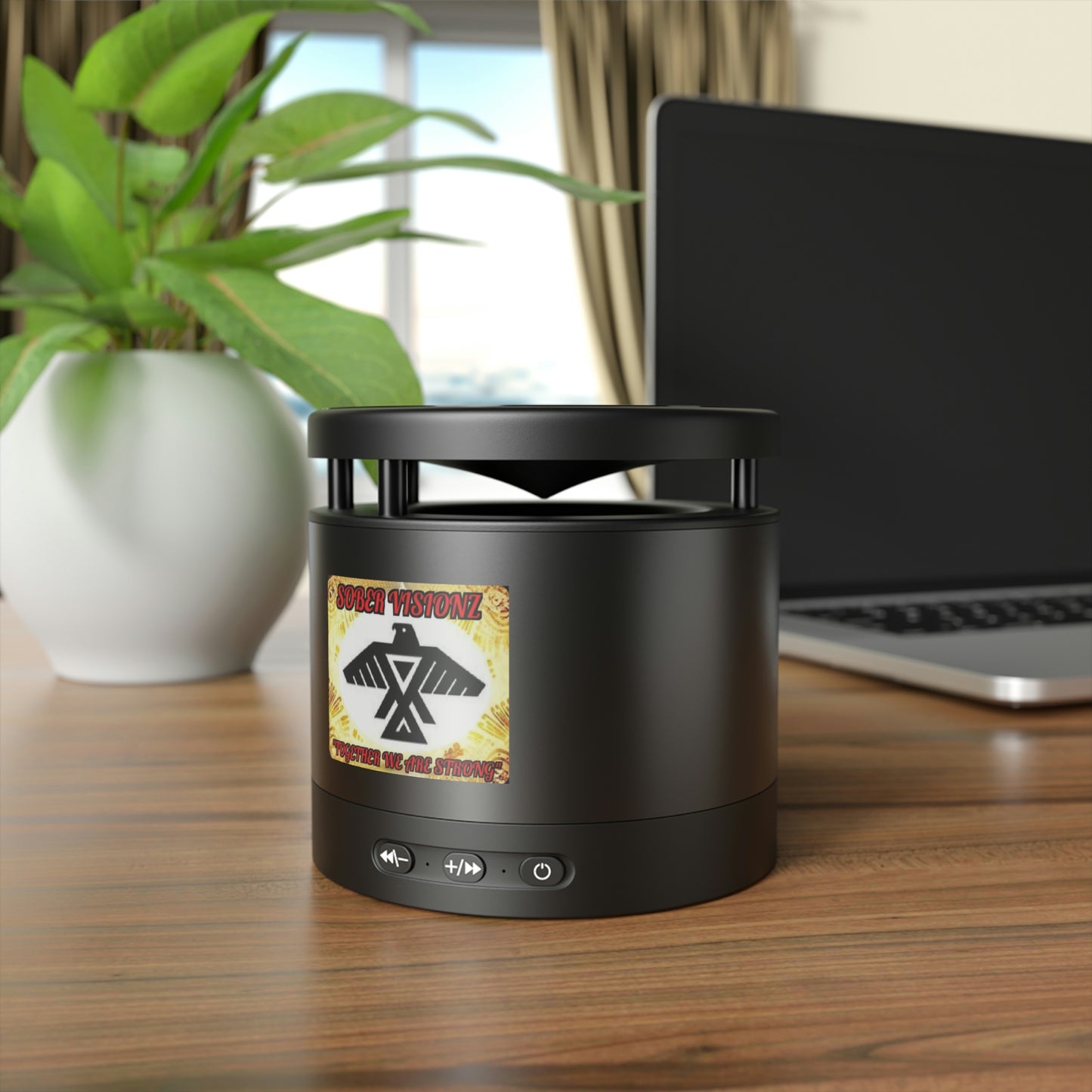 Sober Visionz Metal Bluetooth Speaker and Wireless Charging Pad