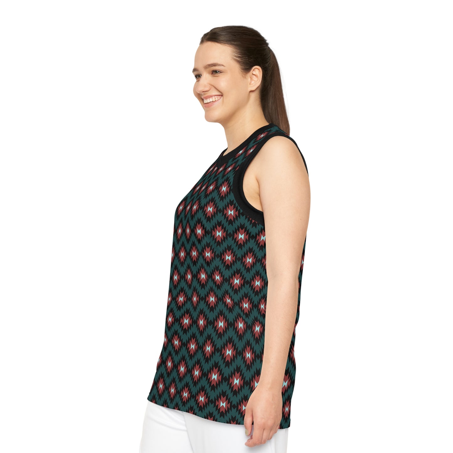 Unisex Indigenous print Basketball Jersey
