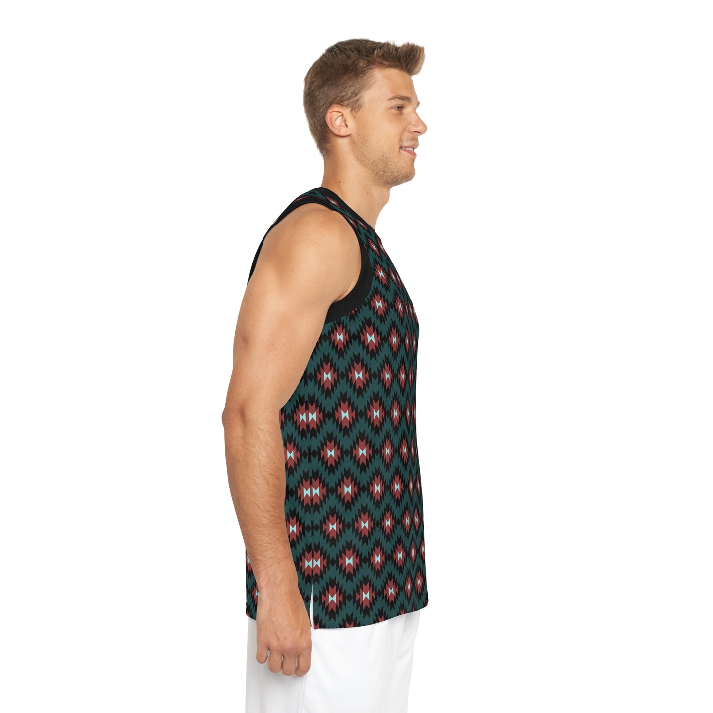 Unisex Indigenous print Basketball Jersey