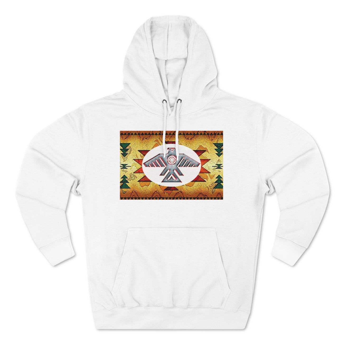 (Hooo Just Indigenous Recovery Thunderbird) Unisex Premium Pullover Hoodie