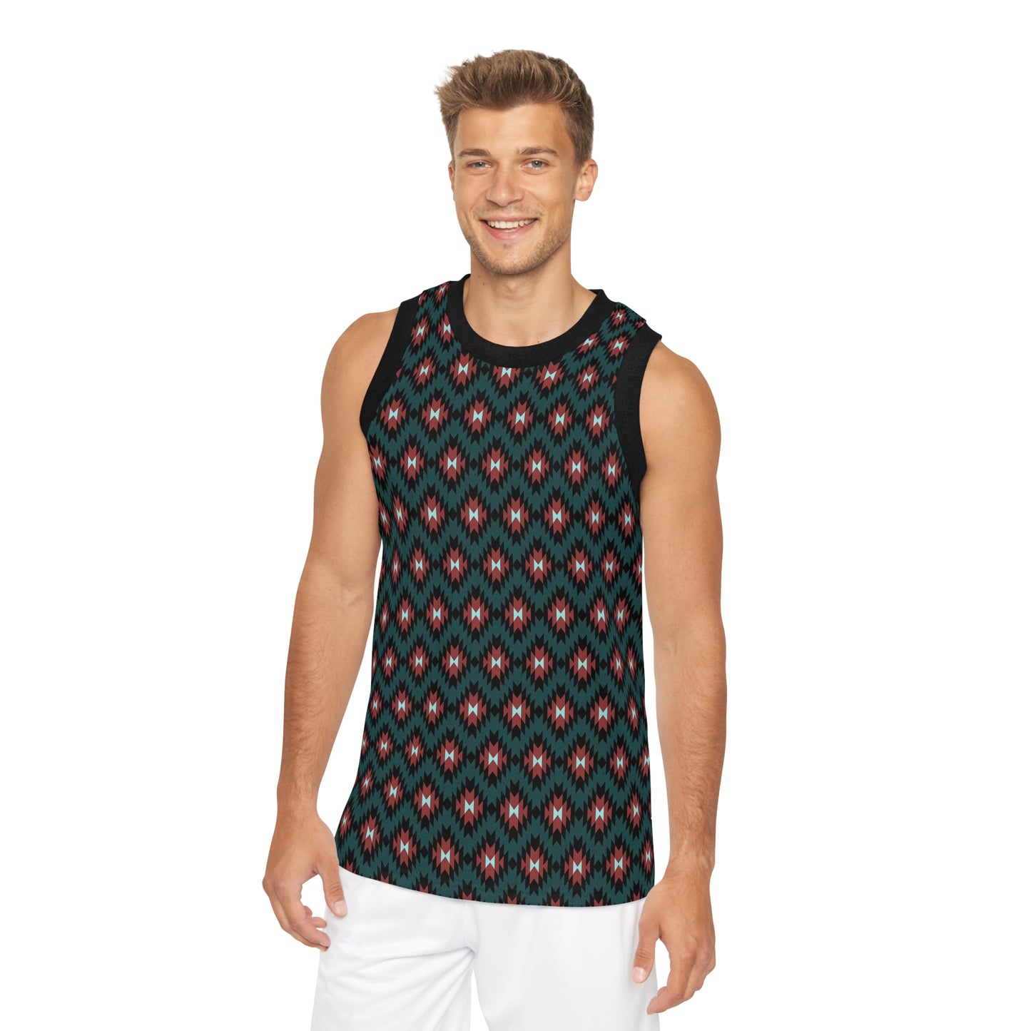 Unisex Indigenous print Basketball Jersey