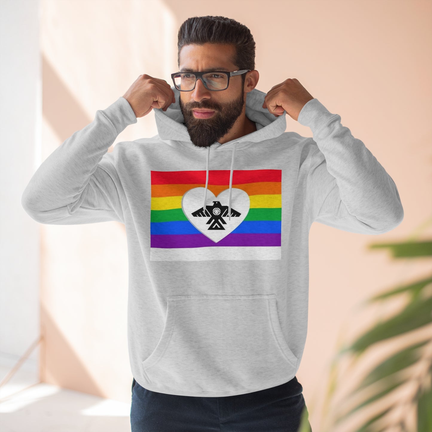(Pride Recovery Thunderbird) Unisex Premium Pullover Hoodie