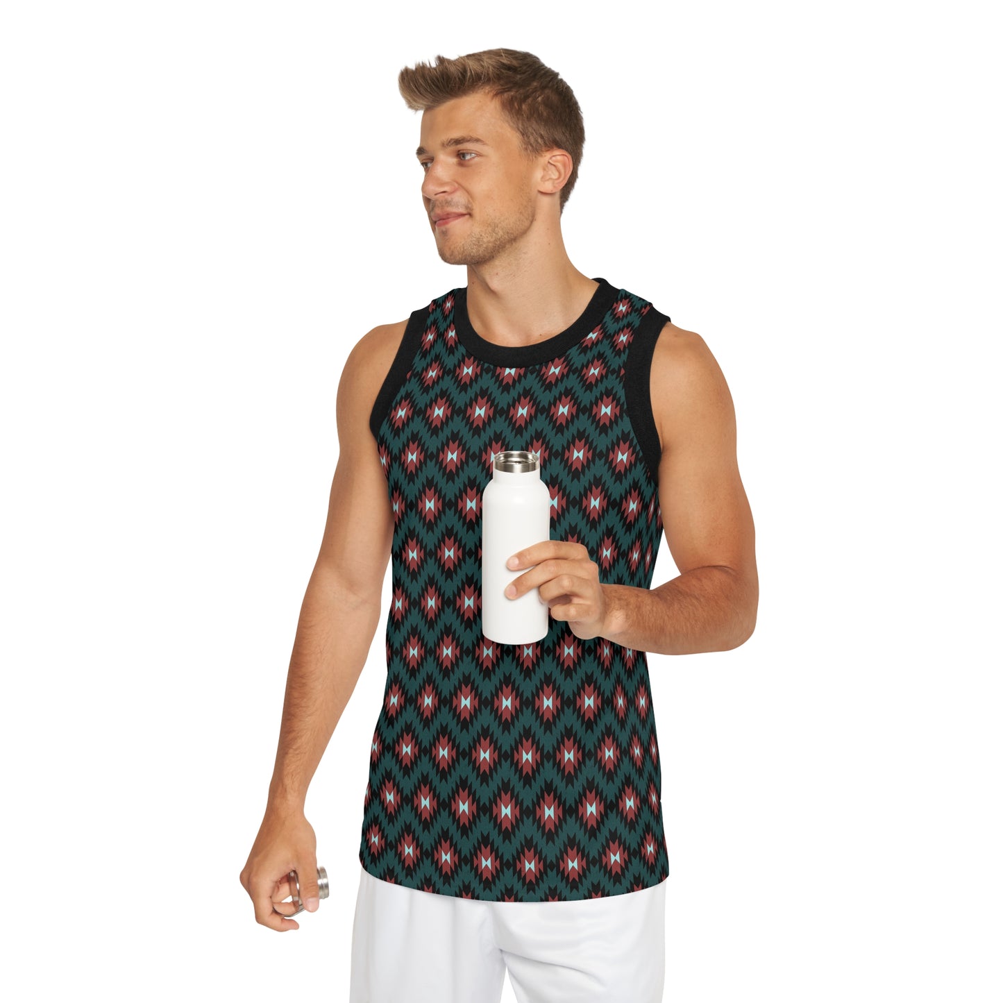 Unisex Indigenous print Basketball Jersey
