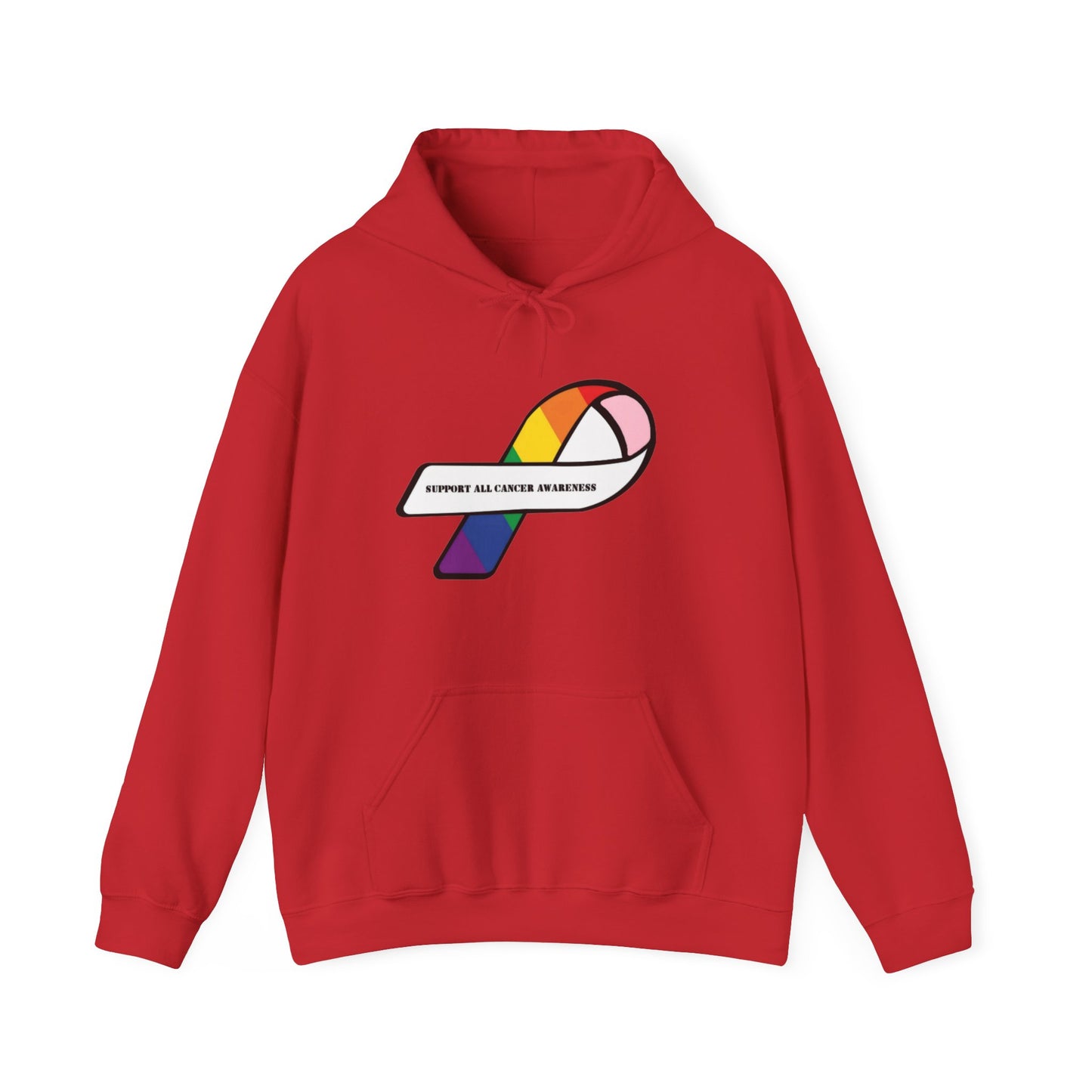 Support all cancer awareness Unisex Heavy Blend™ Hooded Sweatshirt