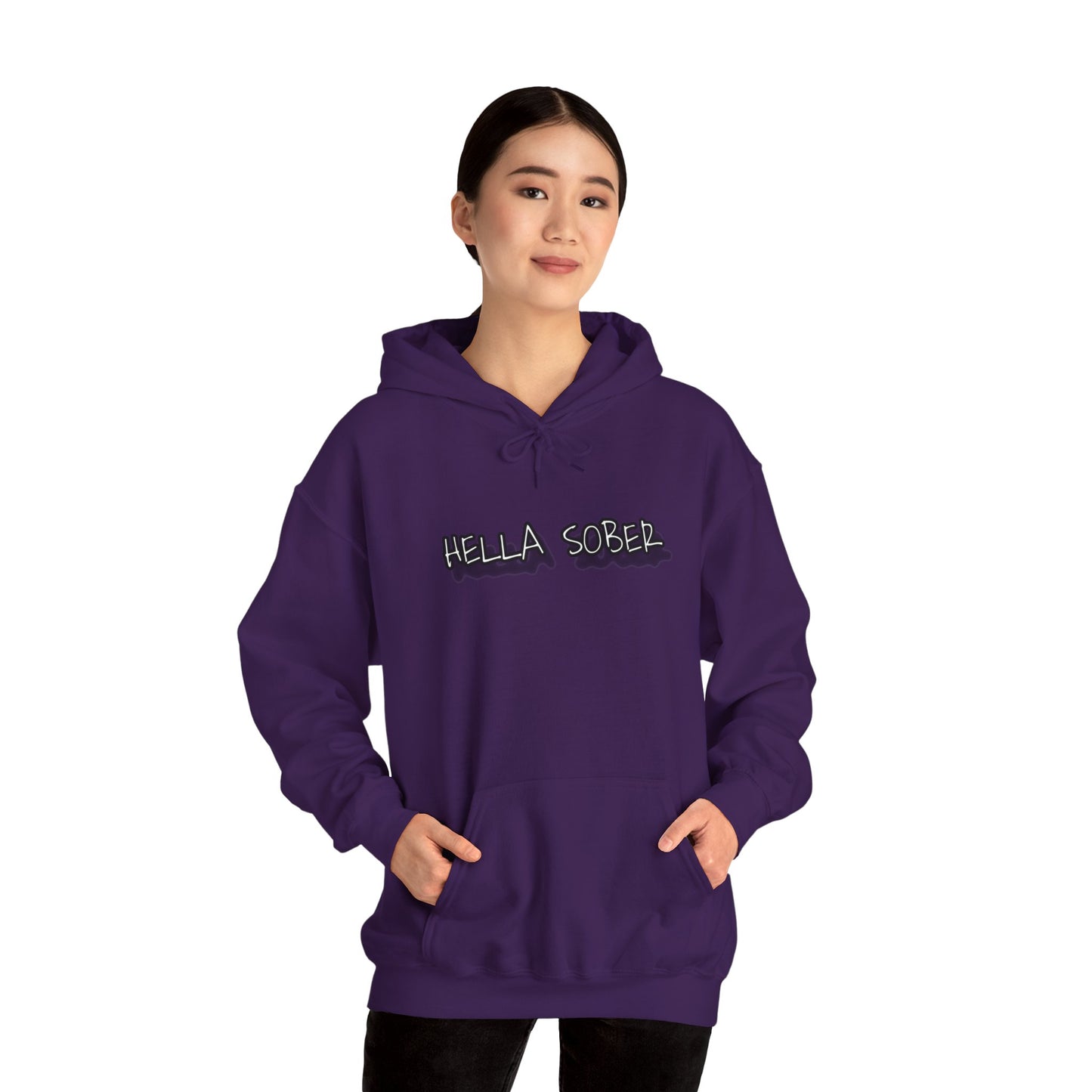 Hella Sober Unisex Heavy Blend™ Hooded Sweatshirt