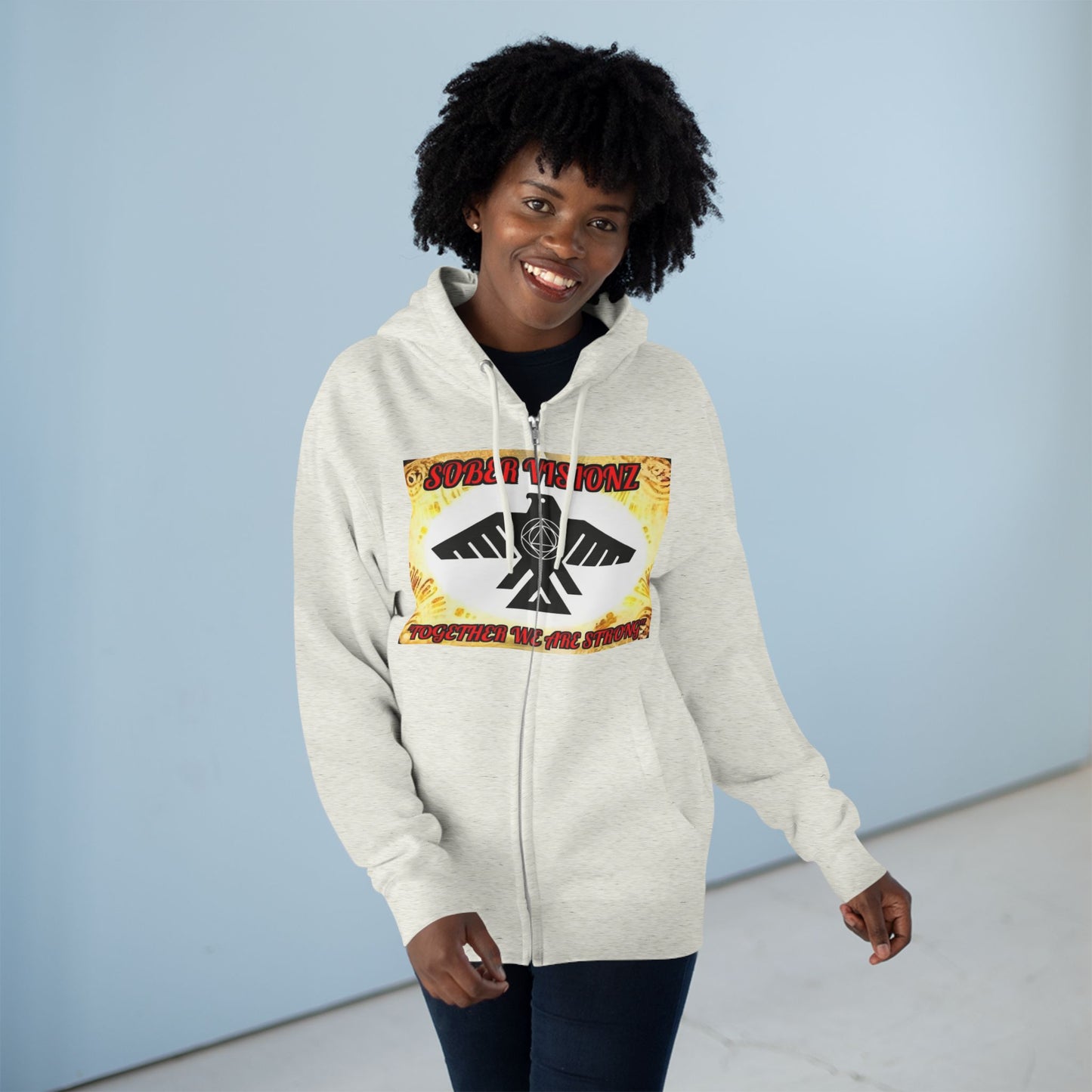 Unisex Sober Visionz Premium Zip-up Hoodie