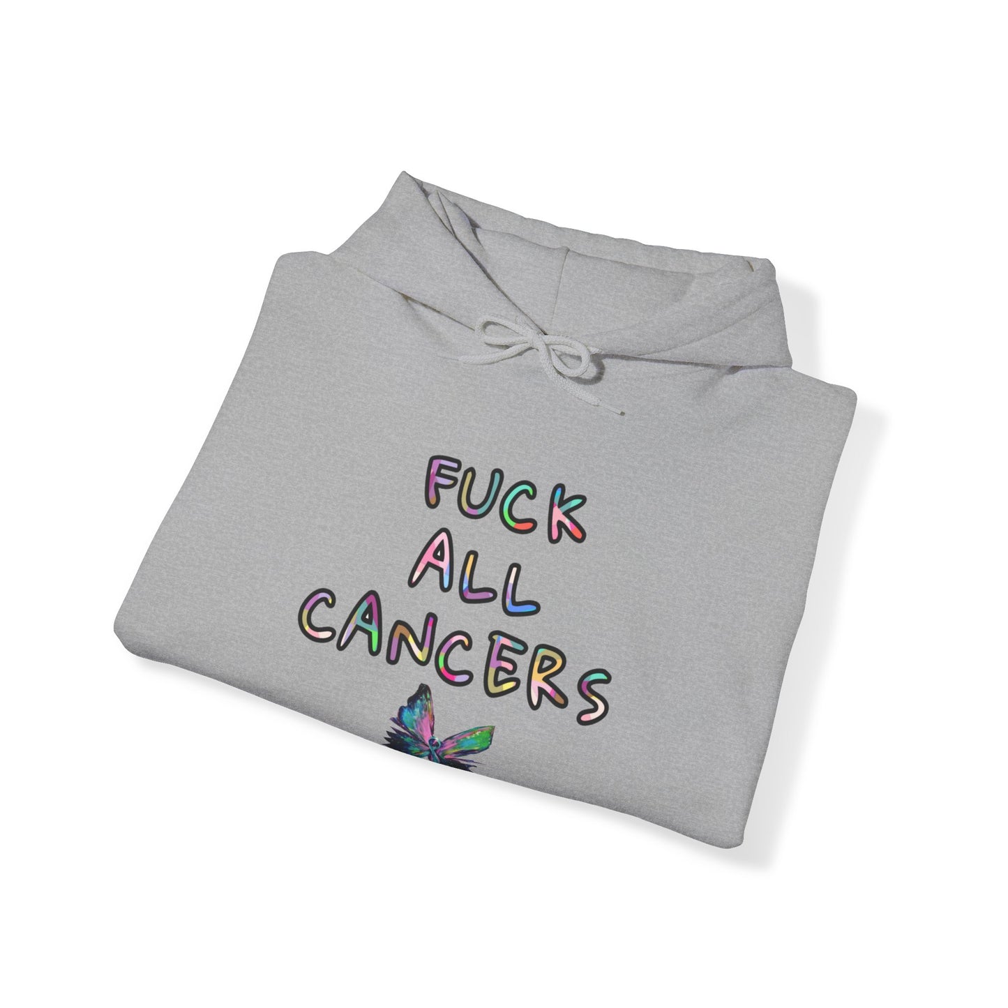 Fuck ALL cancers Unisex Heavy Blend™ Hooded Sweatshirt