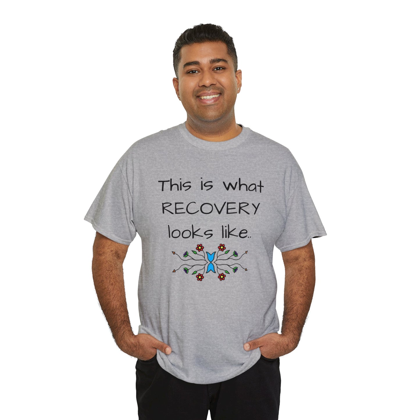 What RECOVERY looks like Unisex Heavy Cotton Tee