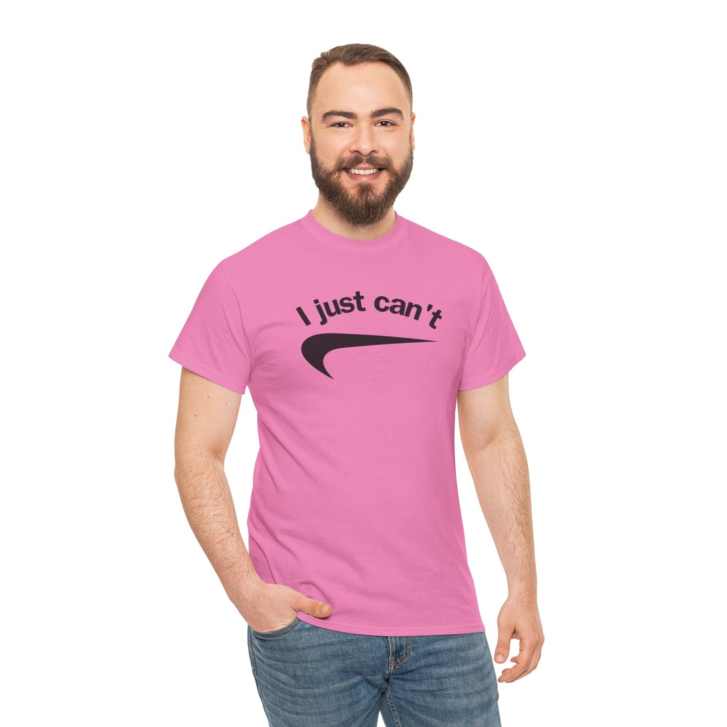I just can't Unisex Heavy Cotton Tee