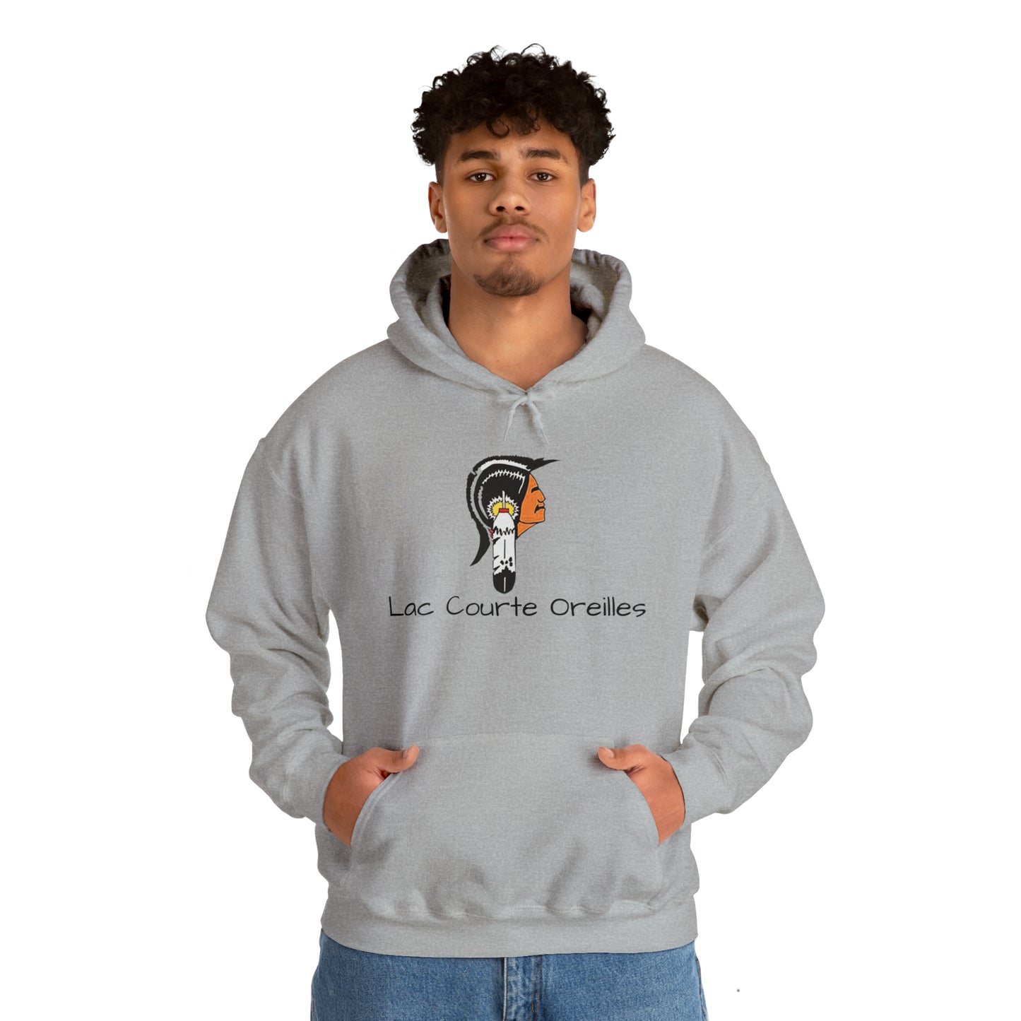 Lac Courte Oreilles logo Hooded Sweatshirt