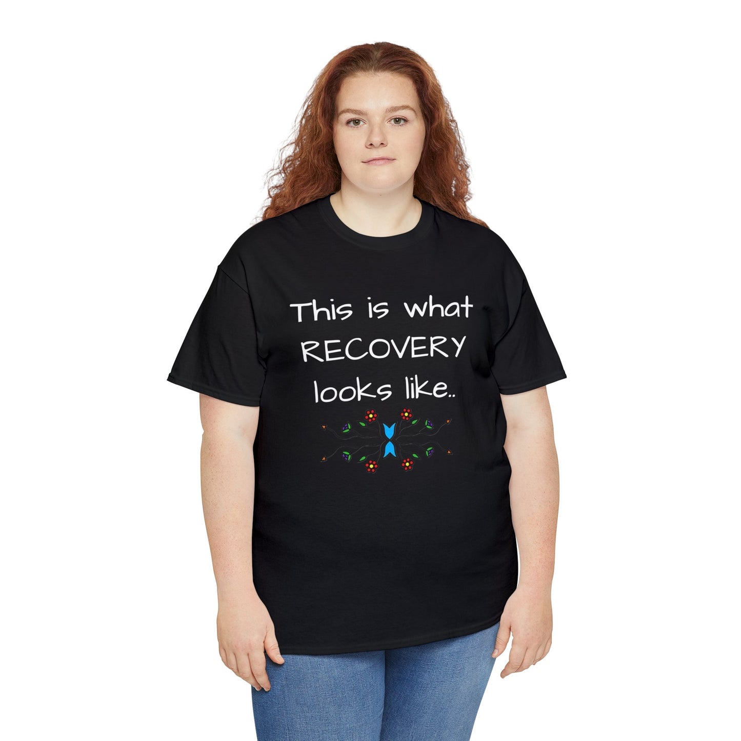 What RECOVERY looks like Unisex Heavy Cotton Tee