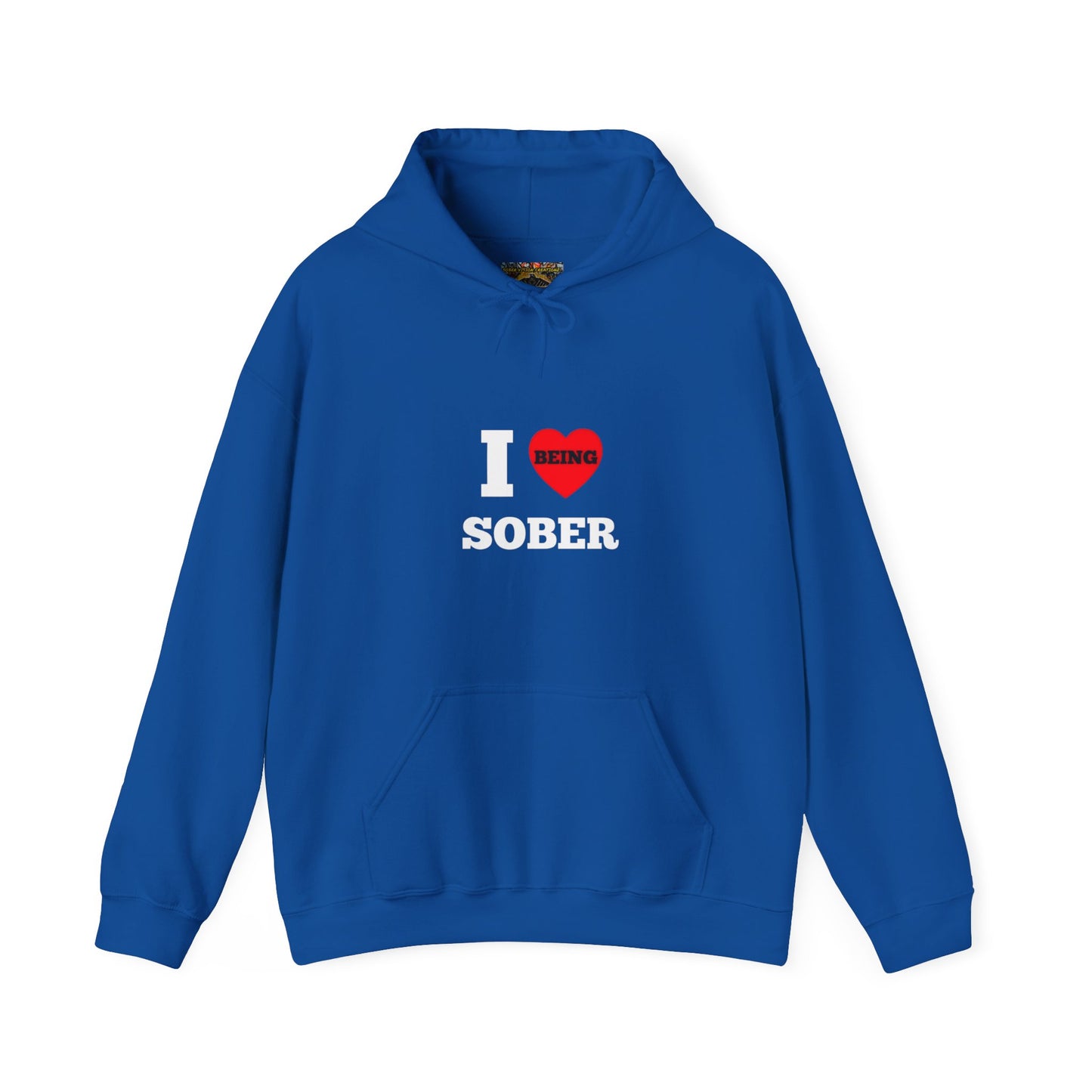 I love being sober Unisex Heavy Blend™ Hooded Sweatshirt