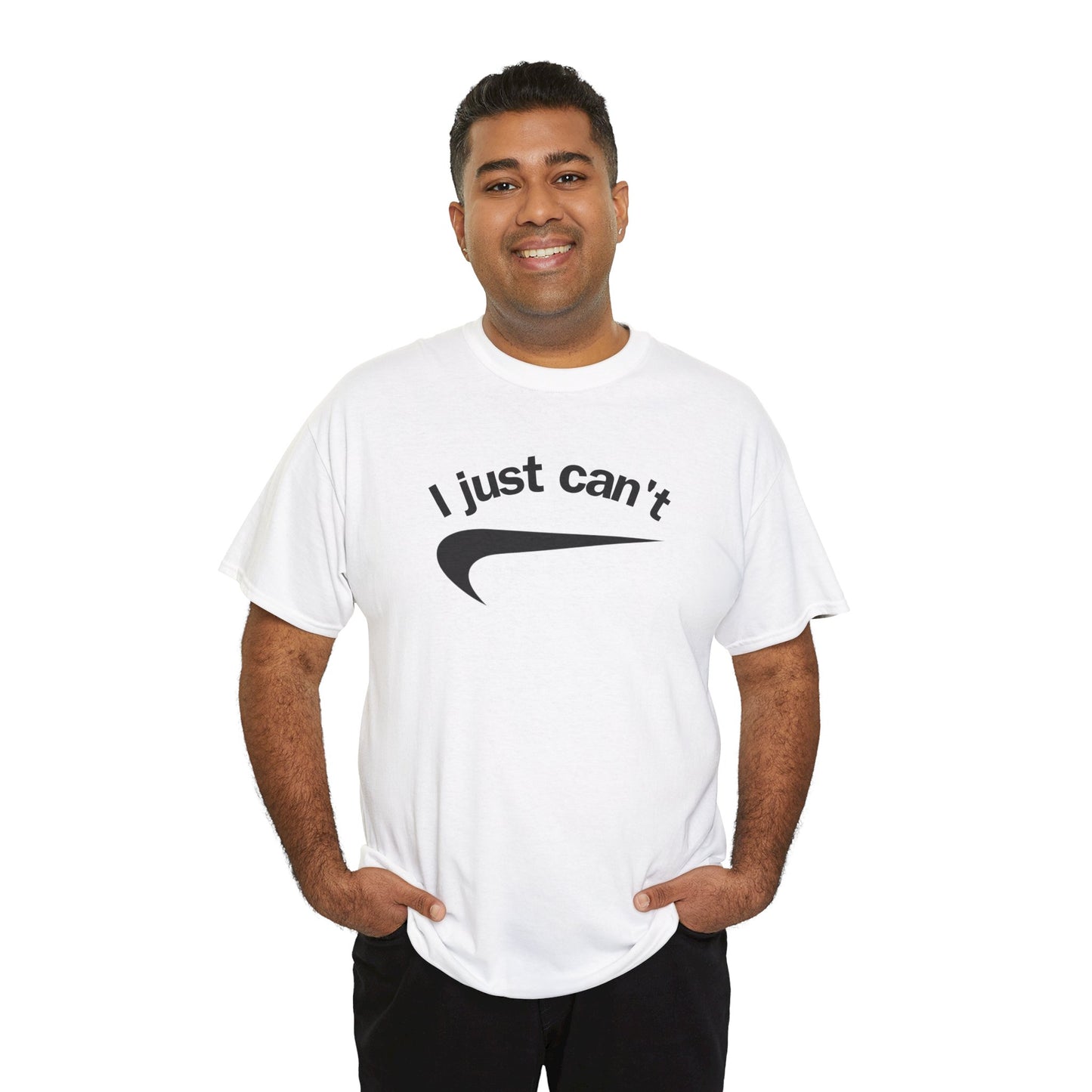 I just can't Unisex Heavy Cotton Tee