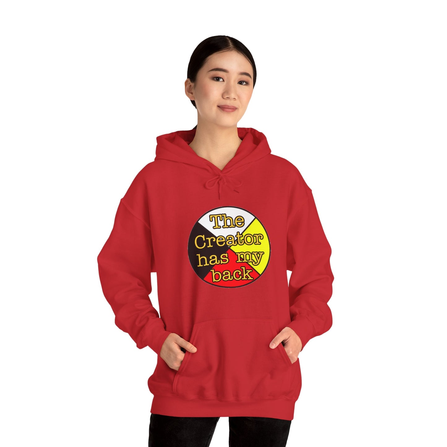 The creator has my back Unisex Heavy Blend™ Hooded Sweatshirt