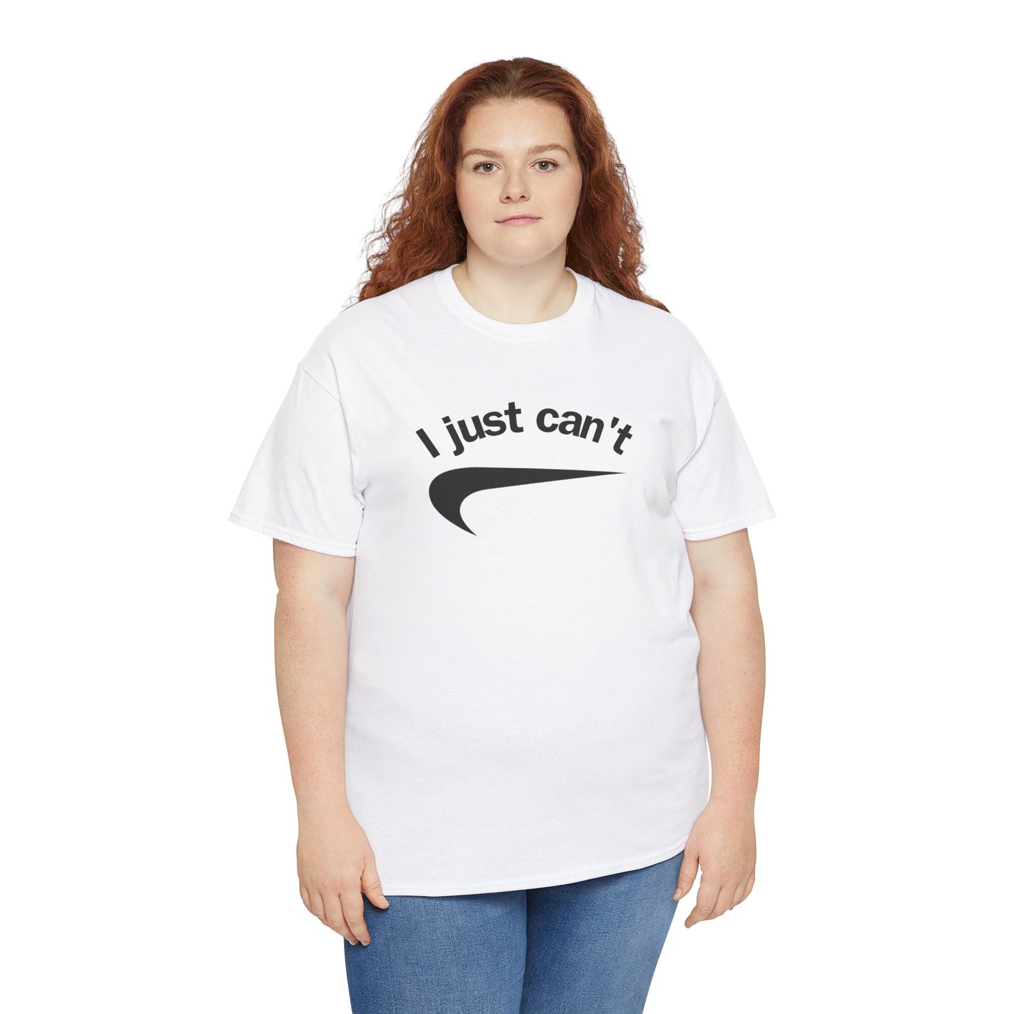 I just can't Unisex Heavy Cotton Tee