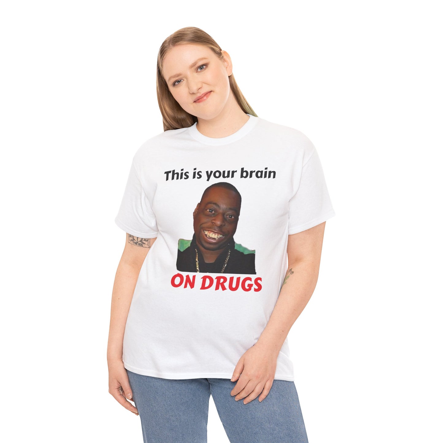 This is your brain on drugs Unisex Heavy Cotton Tee