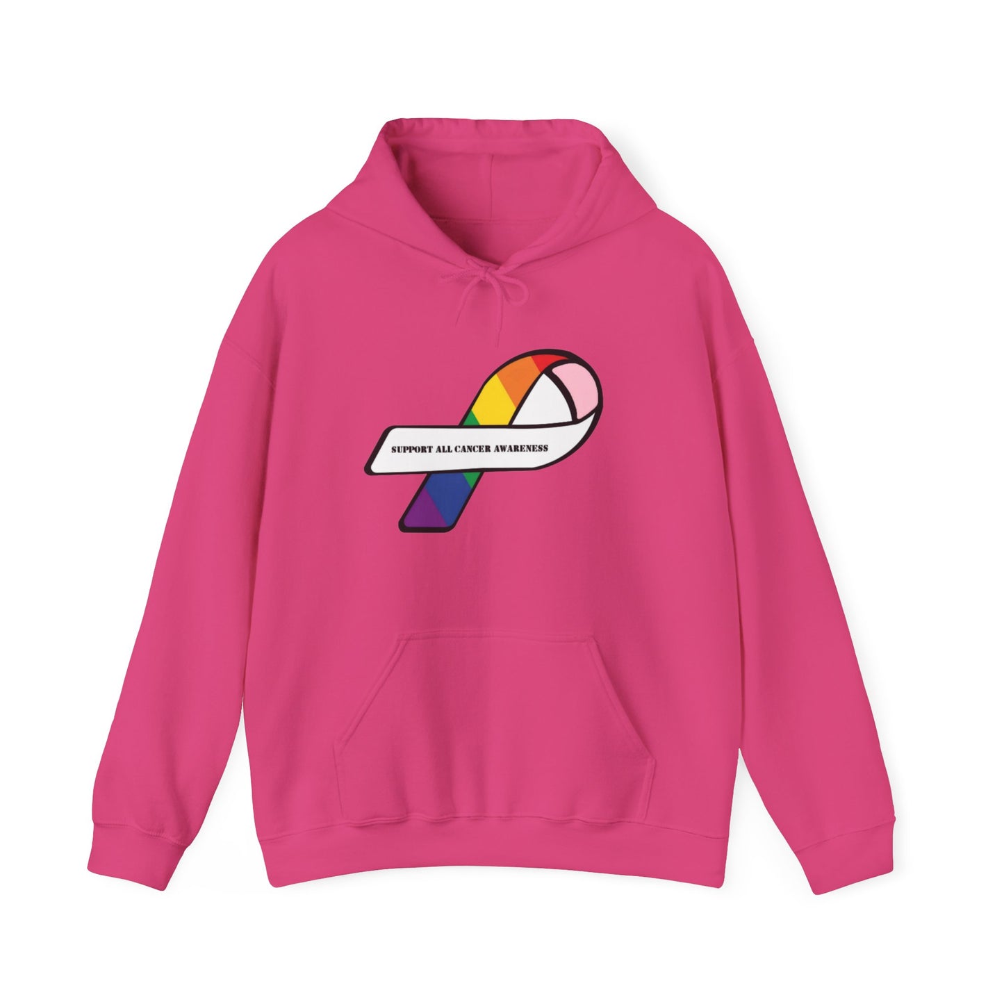 Support all cancer awareness Unisex Heavy Blend™ Hooded Sweatshirt