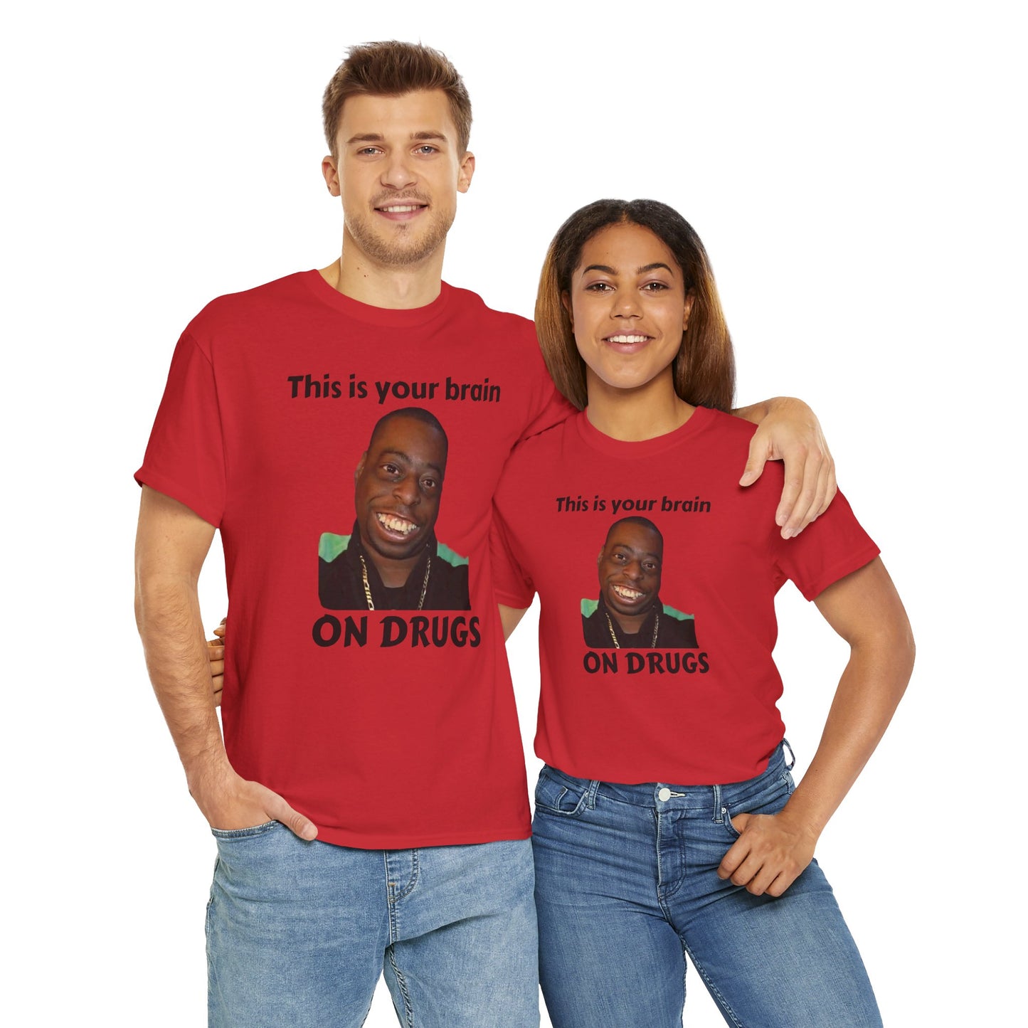 This is your brain on drugs Unisex Heavy Cotton Tee