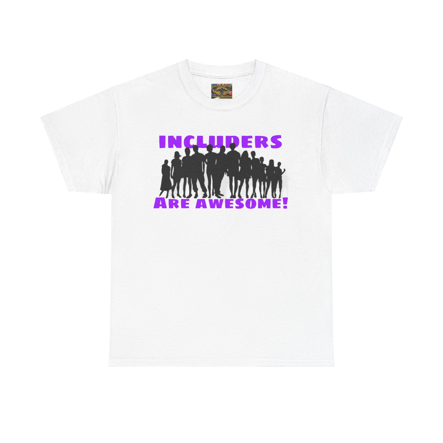 Includers are awesome Unisex Heavy Cotton Tee