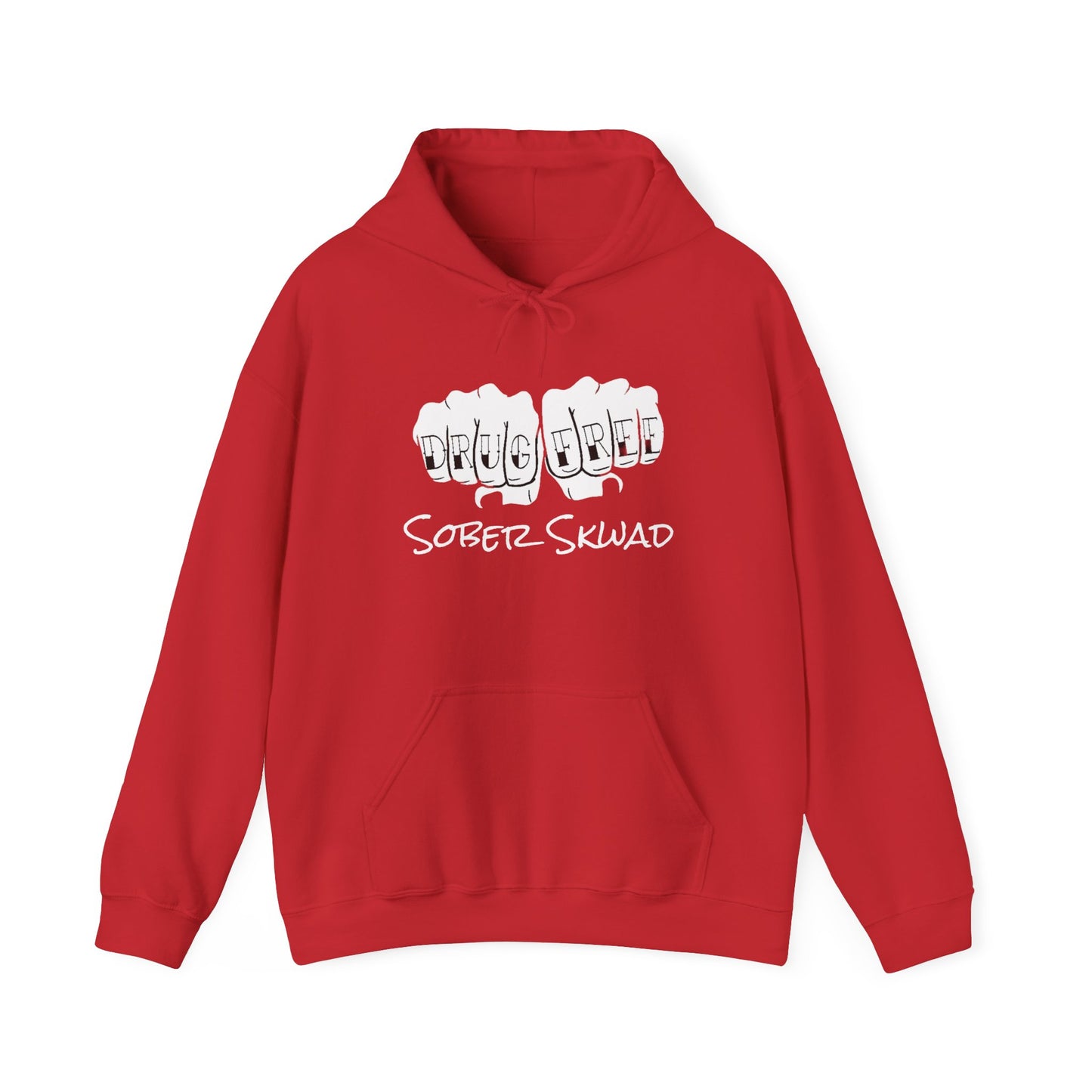 DRUG FREE Sober Skwad Hooded Sweatshirt