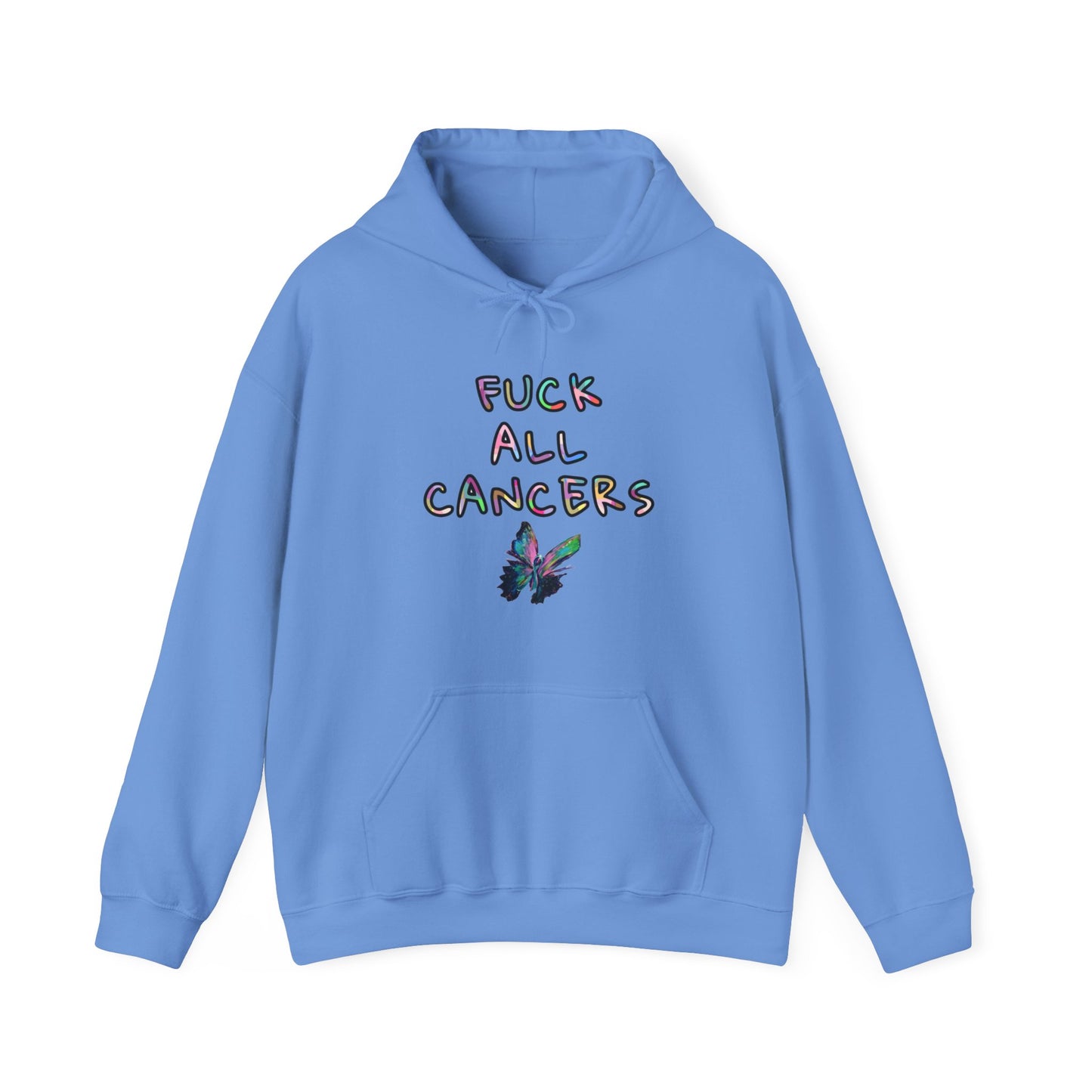 Fuck ALL cancers Unisex Heavy Blend™ Hooded Sweatshirt