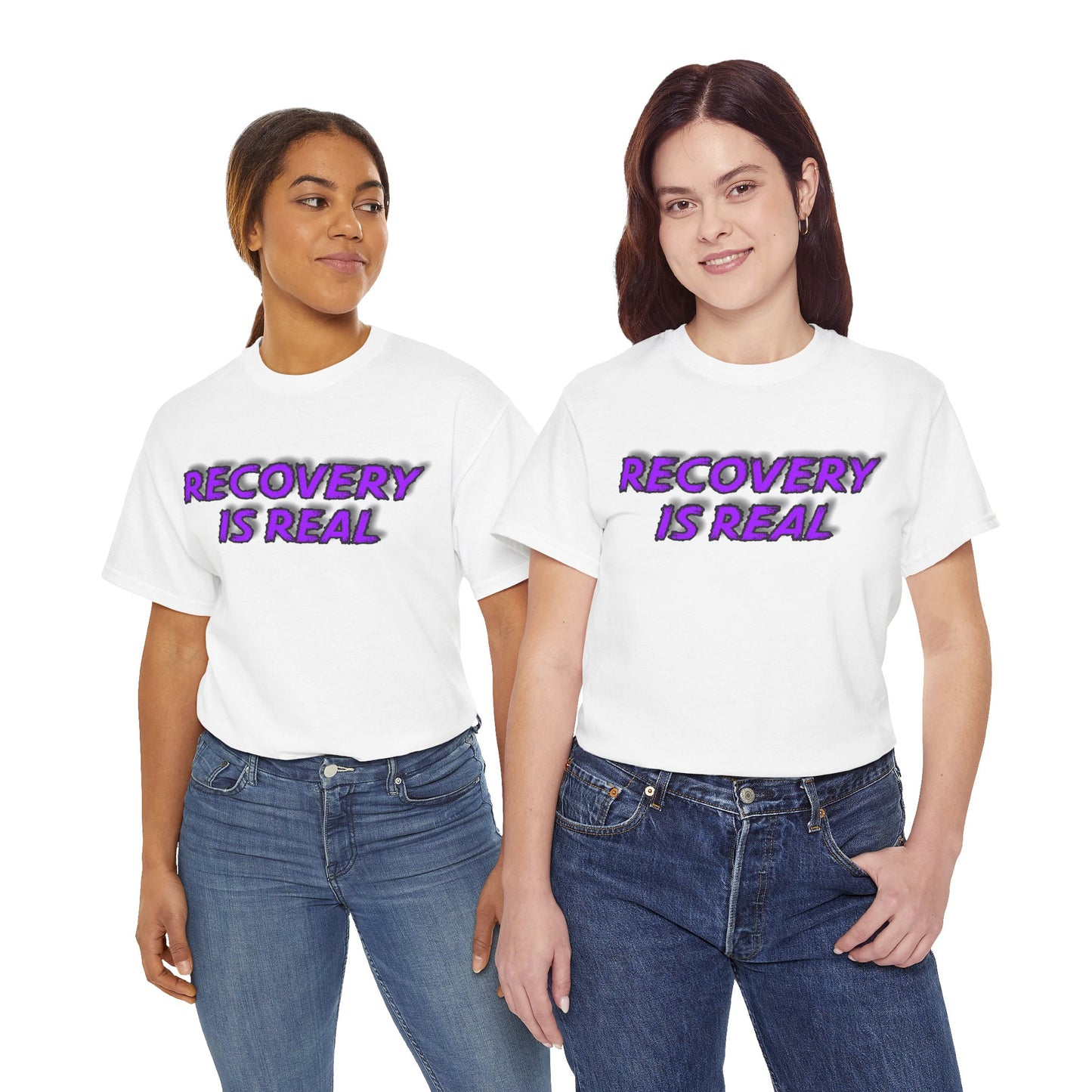 Recovery Is Real Unisex Heavy Cotton Tee