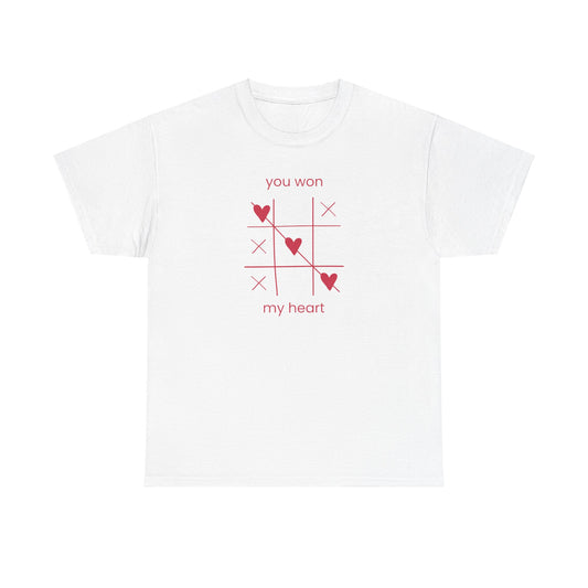 You won my heart Unisex Heavy Cotton Tee