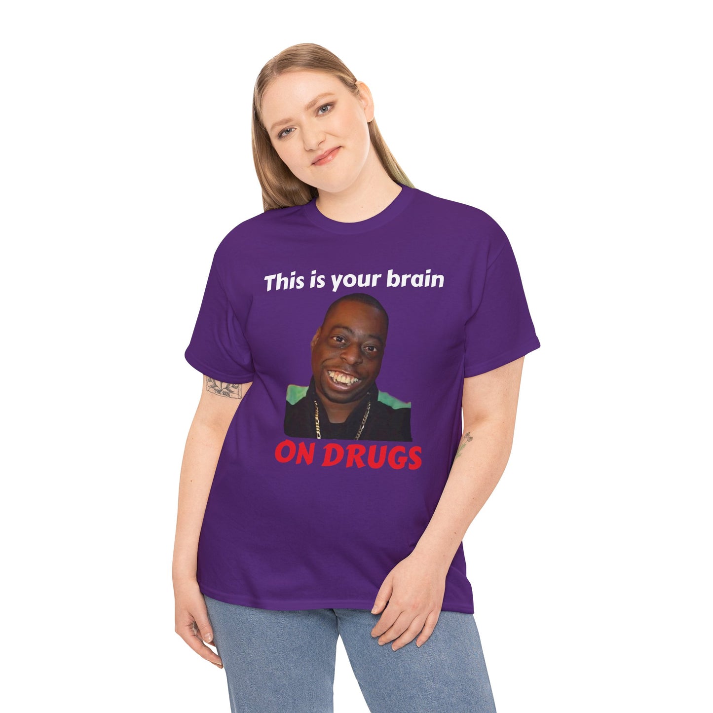 This is your brain on drugs Unisex Heavy Cotton Tee