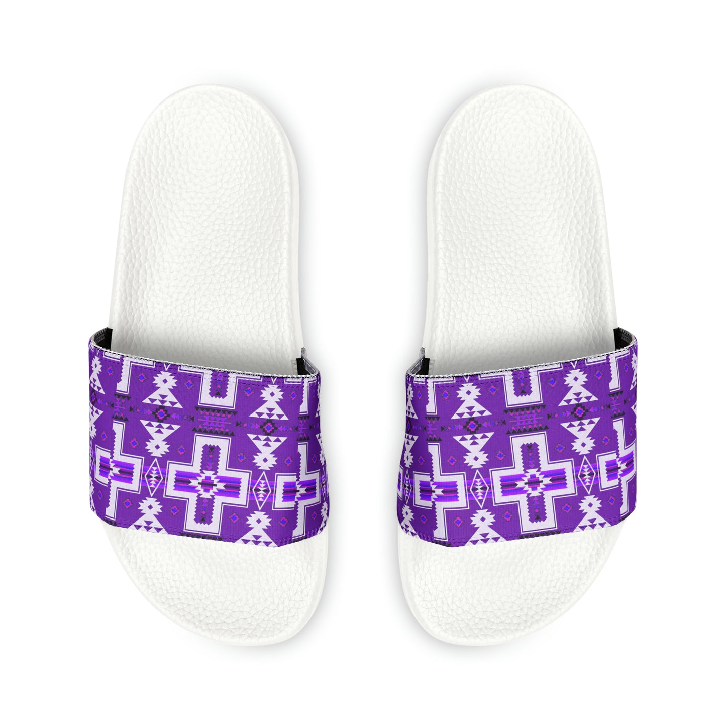 Purple native print Women's PU Slide Sandals