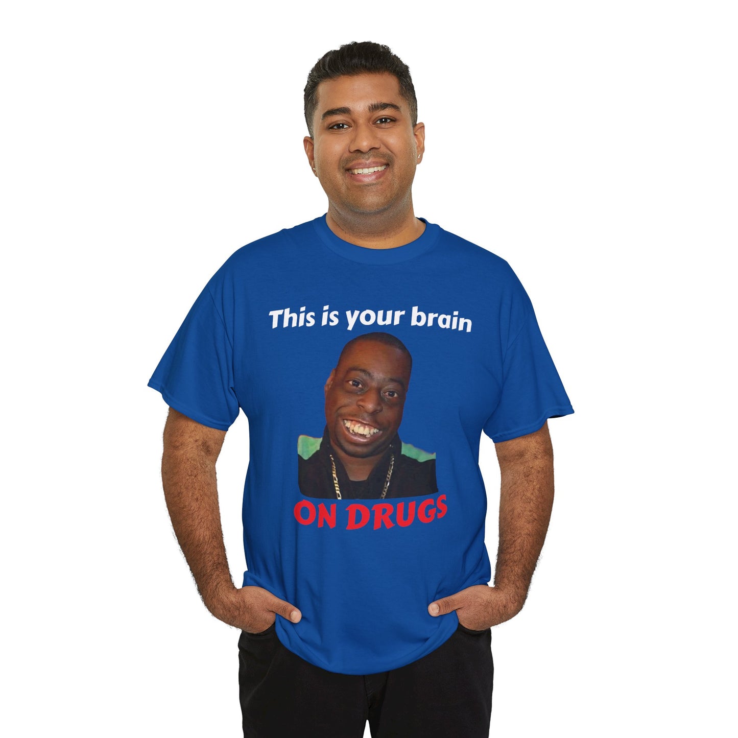 This is your brain on drugs Unisex Heavy Cotton Tee