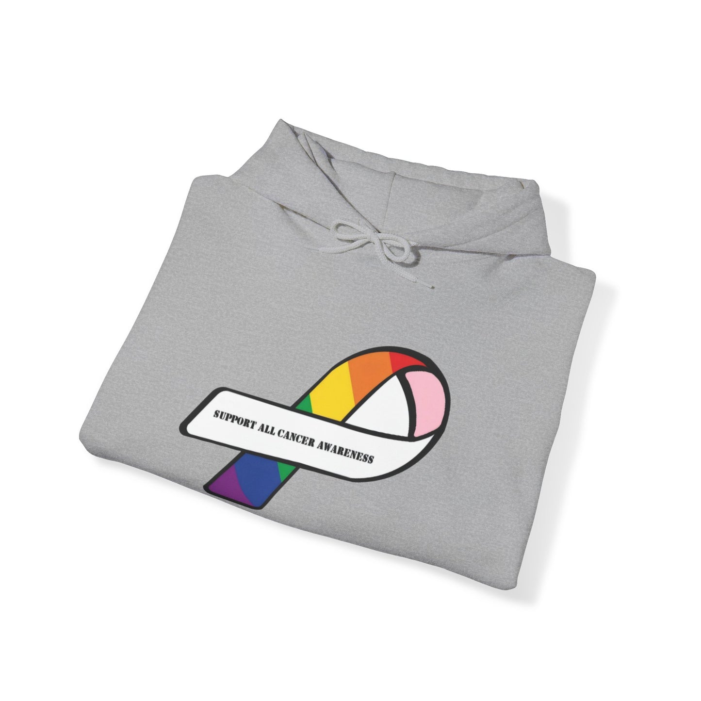 Support all cancer awareness Unisex Heavy Blend™ Hooded Sweatshirt