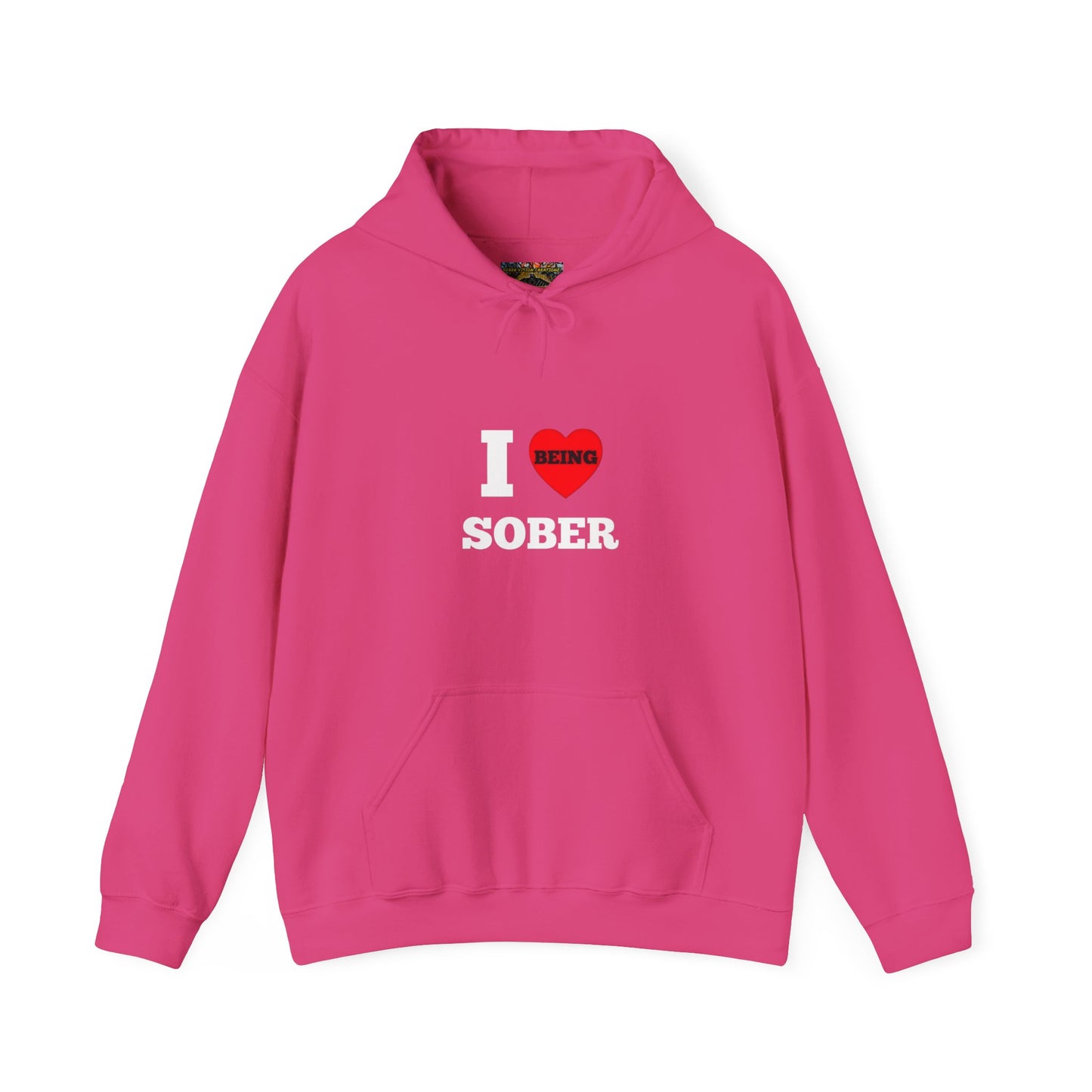 I love being sober Unisex Heavy Blend™ Hooded Sweatshirt