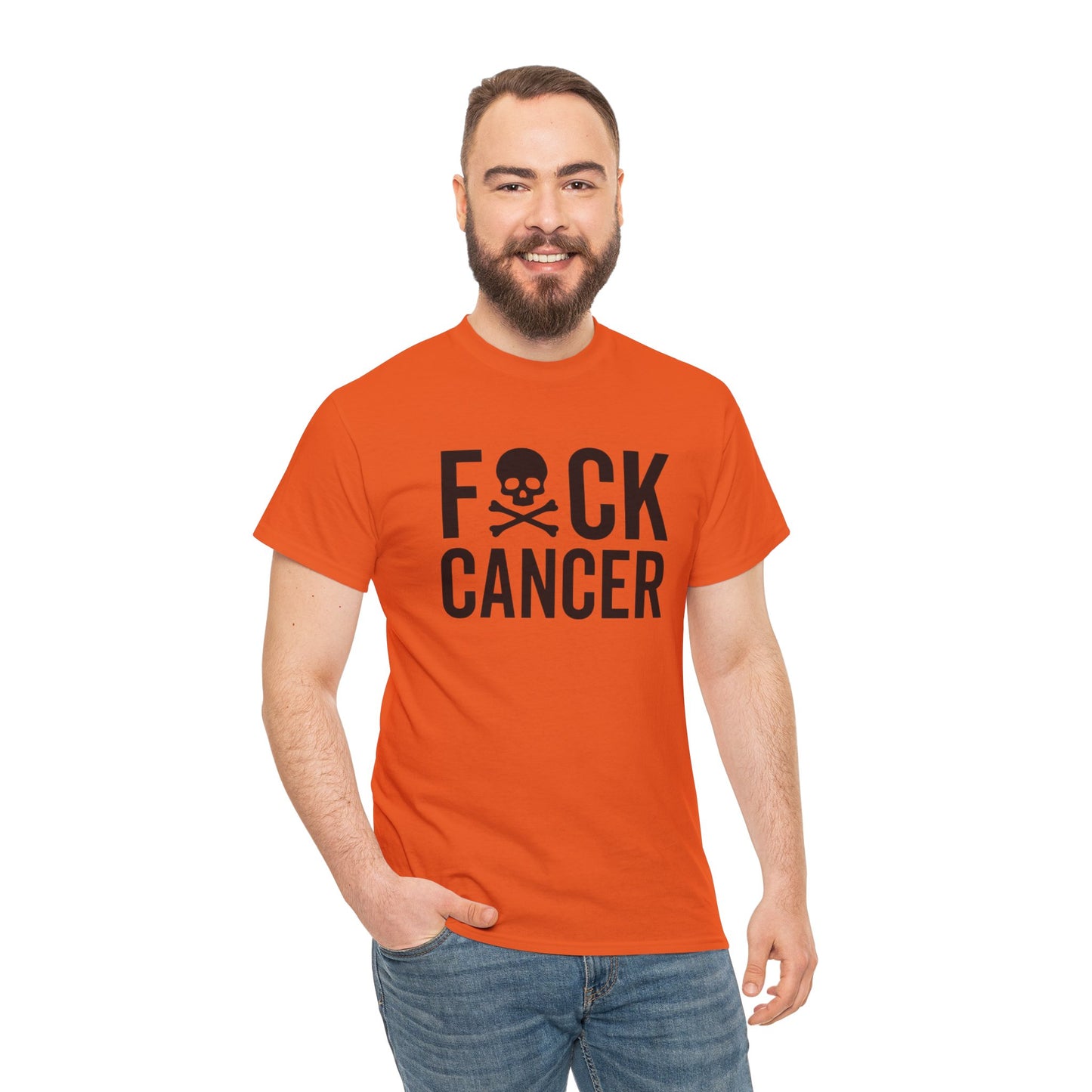 F*ck cancer Unisex Heavy Cotton Tee